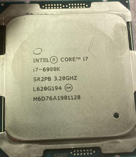 i7-6900k 8 core @ 3.2 ghz. LGA 2011-v3