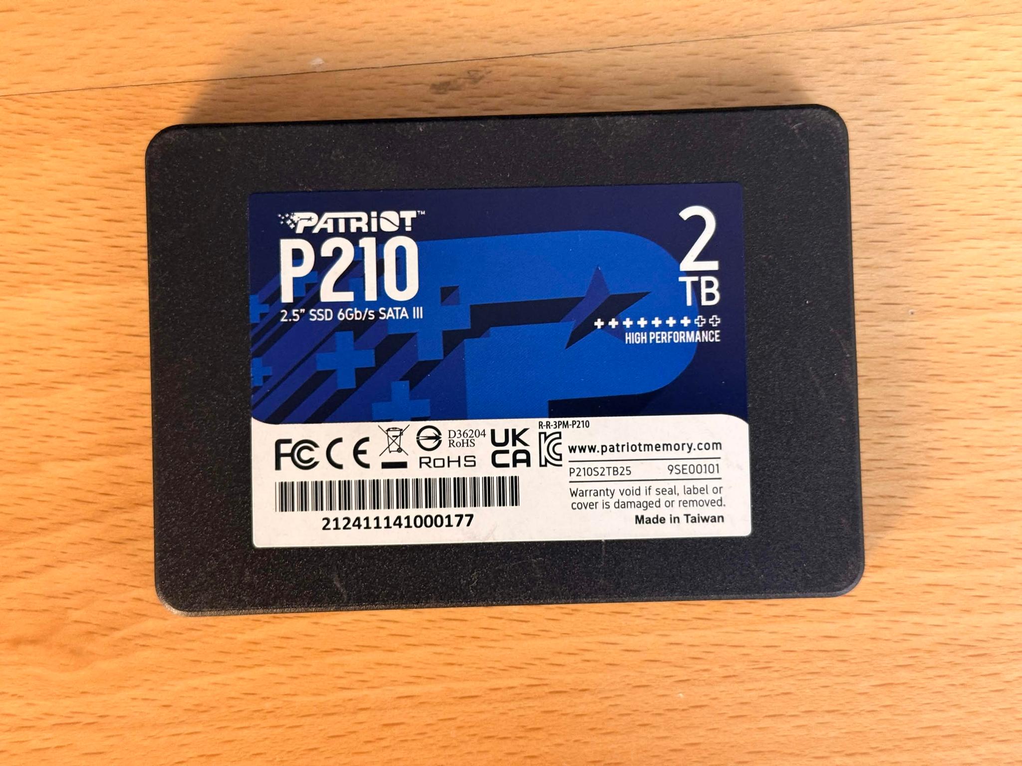Patriot P210 2TB SATA SSD