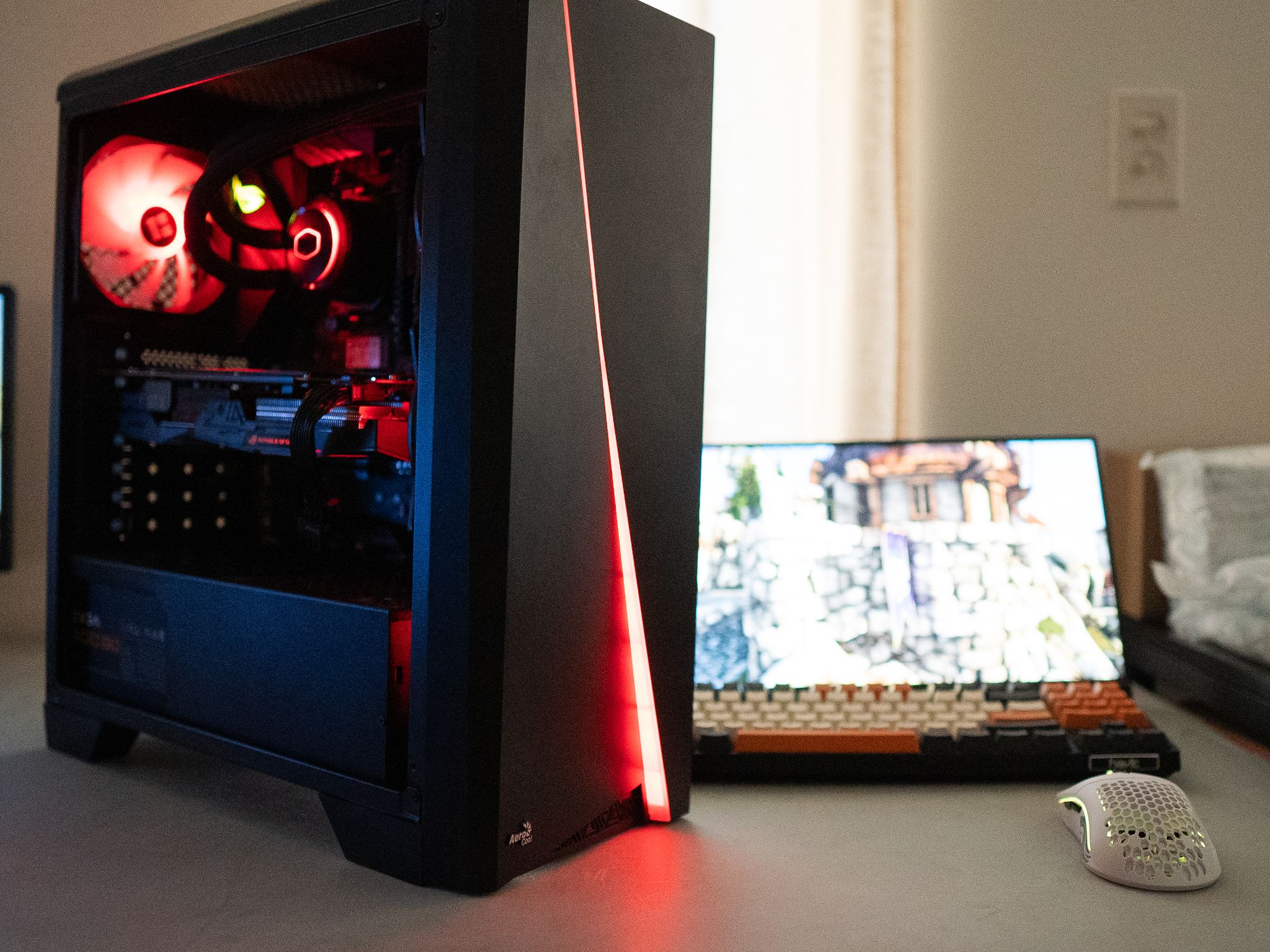 🩸⚫ | GTX 1660 Ti | RYZEN 7 2700X | 16GB DDR4 RAM | 256GB NVME SSD + 1TB HDD | Ruby Rocket 4.0