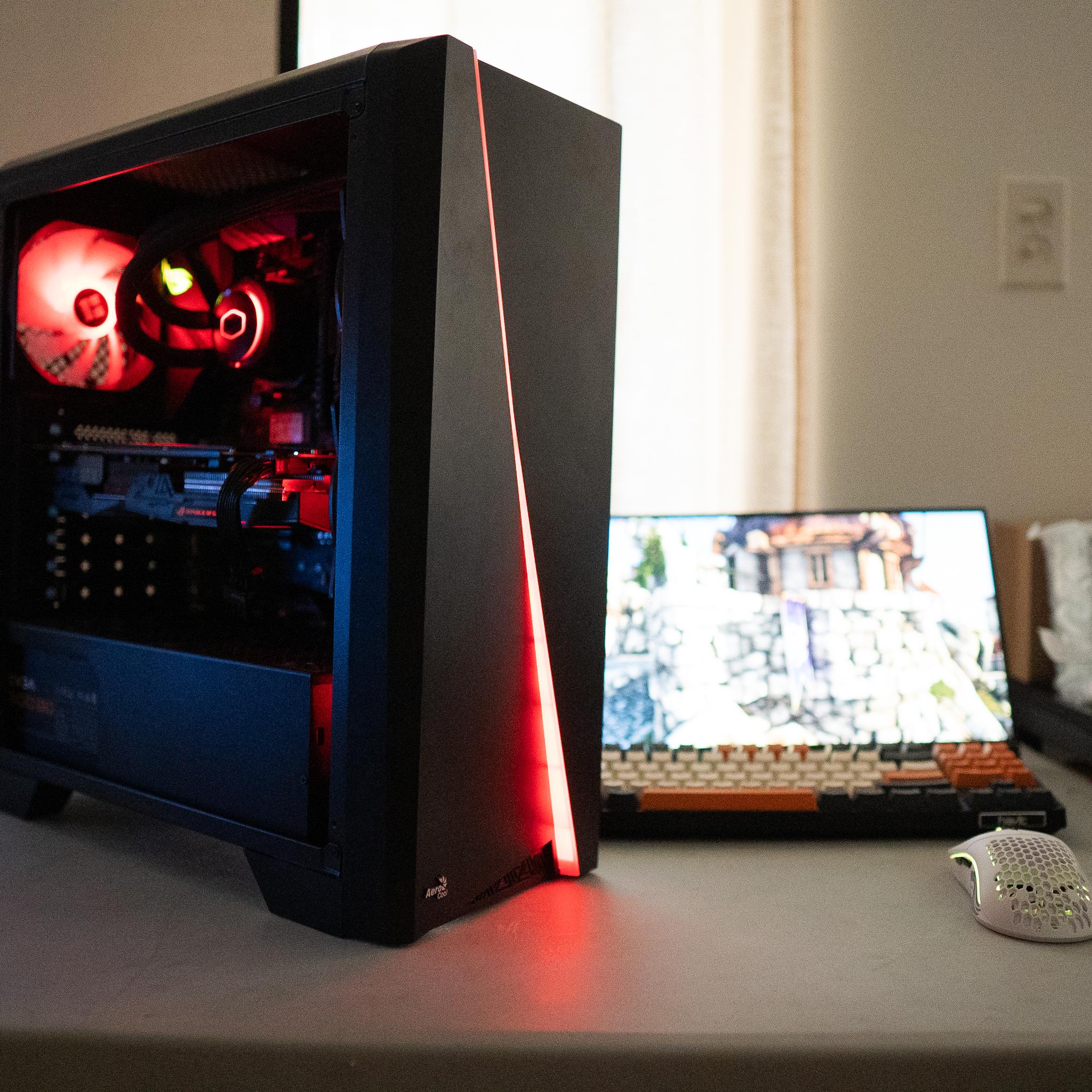 🩸⚫ | GTX 1660 Ti | RYZEN 7 2700X | 16GB DDR4 RAM | 256GB NVME SSD + 1TB HDD | Ruby Rocket 4.0