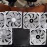 (6) Corsair LL120 RGB WHITE FANS