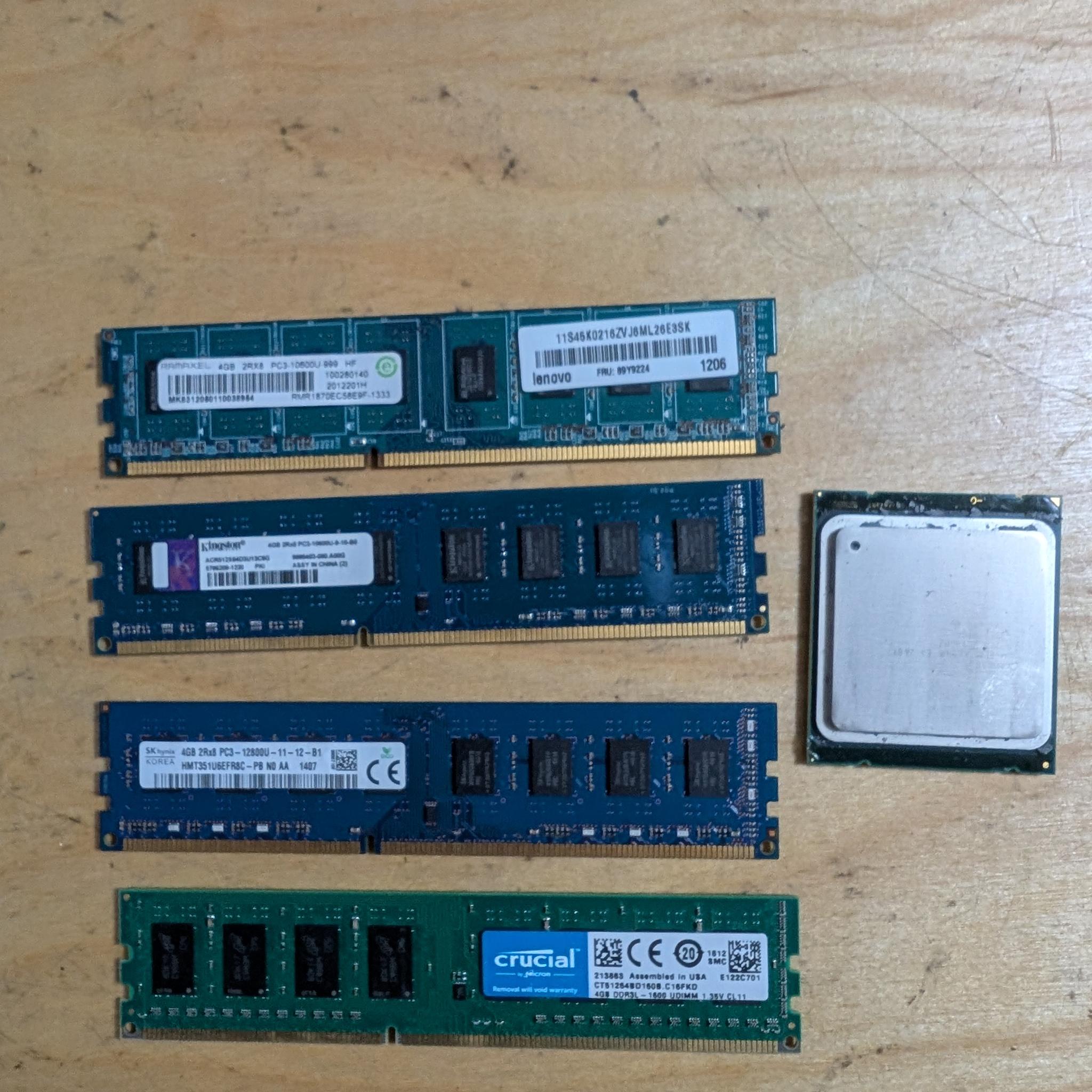 Intel Xeon 2609 + 16GB DDR3