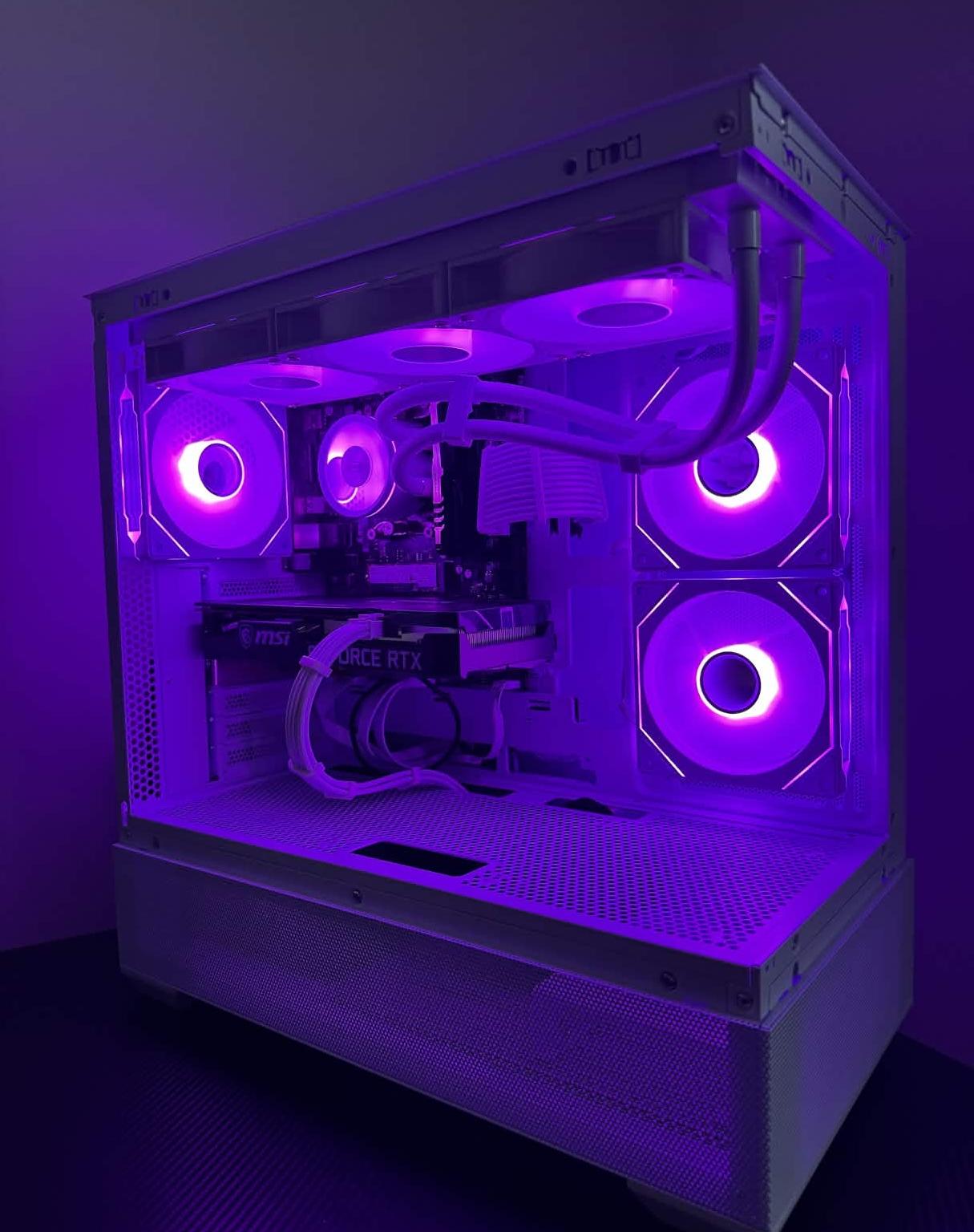 ❄️ White Aesthetic Gaming PC – RTX 3060 Ti | Ryzen 5 3600 | 16GB RAM | 1TB SSD