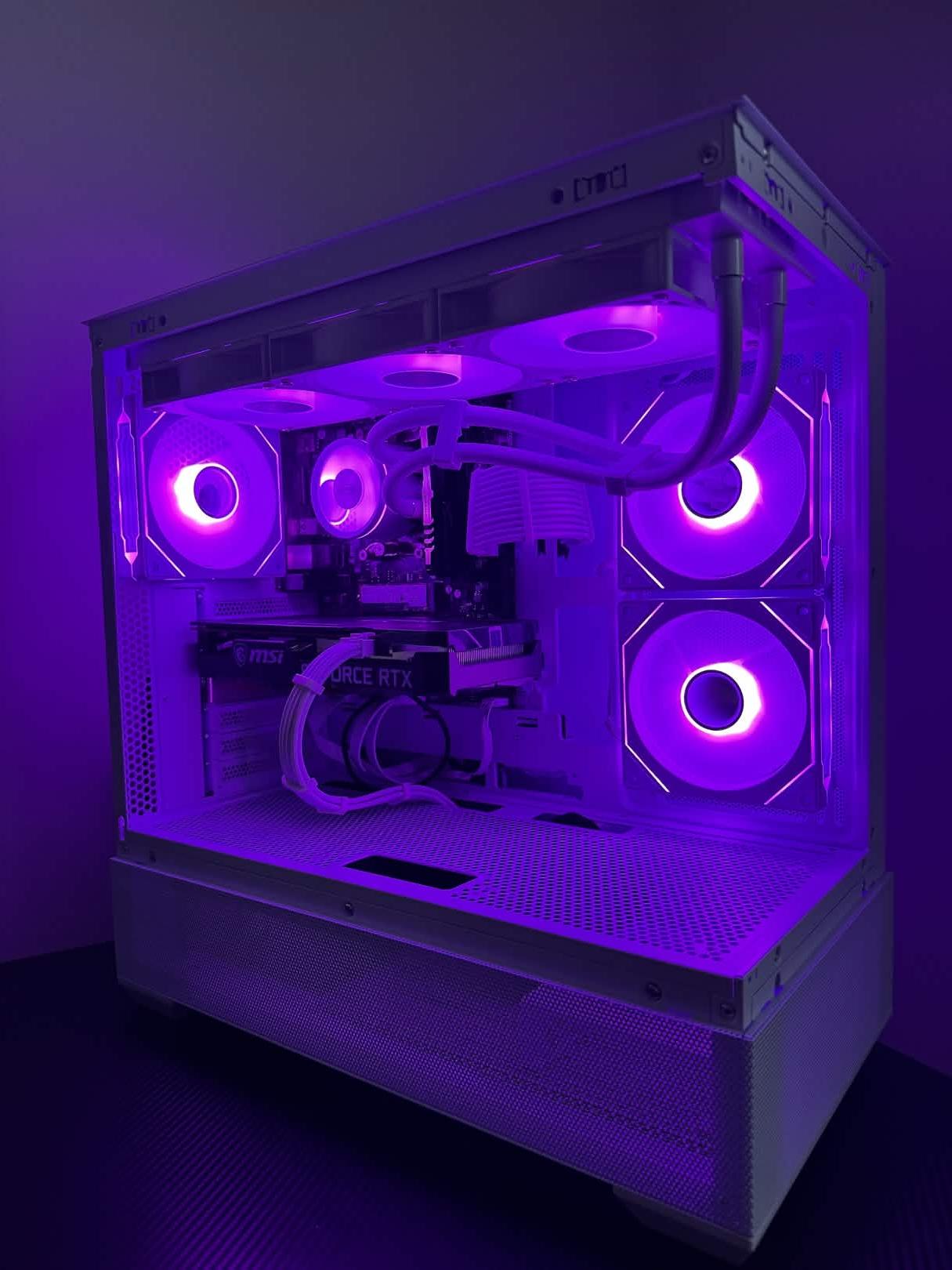 ❄️ White Aesthetic Gaming PC – RTX 3060 Ti | Ryzen 5 3600 | 16GB RAM | 1TB SSD
