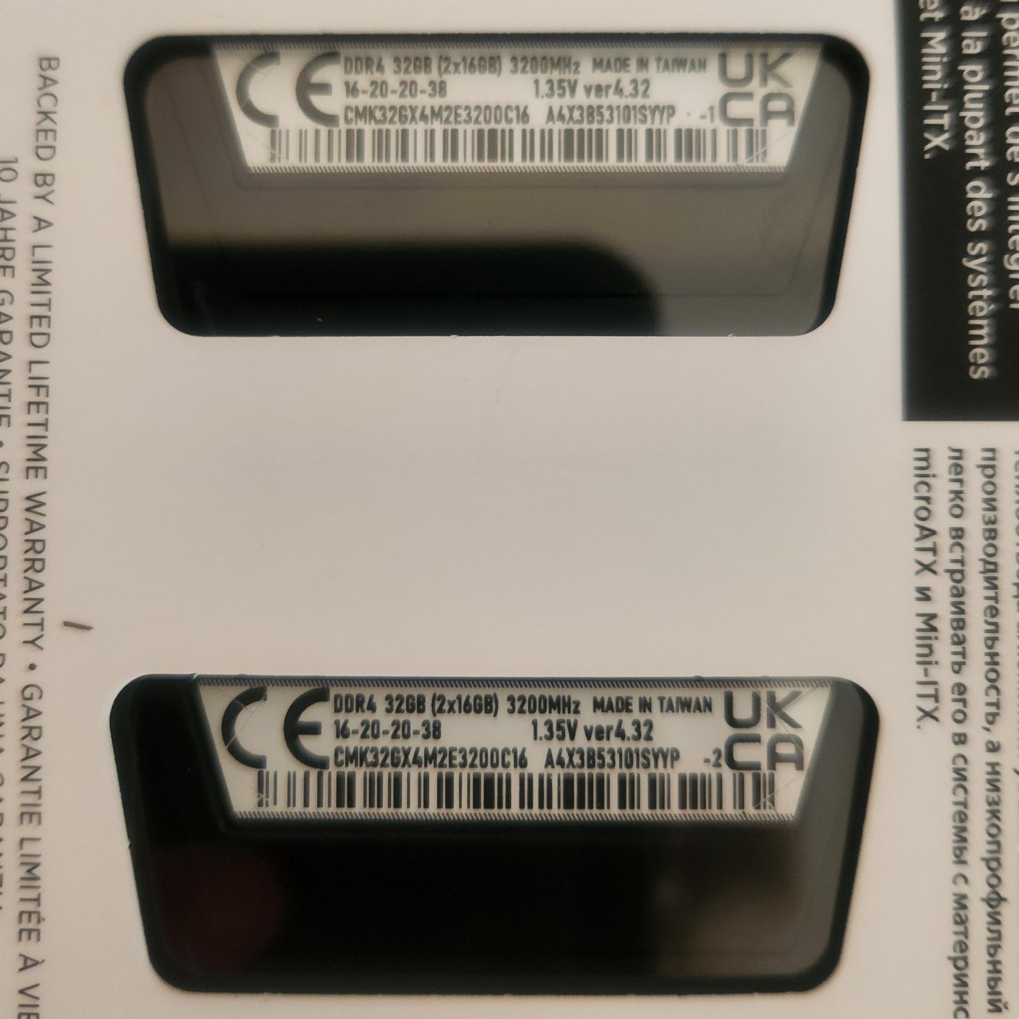 NEW CORSAIR 32GB (2x16GB) 3200MHz DDR4 RAM VENGEANCE LPX CL16 1.35V XMP 2.0