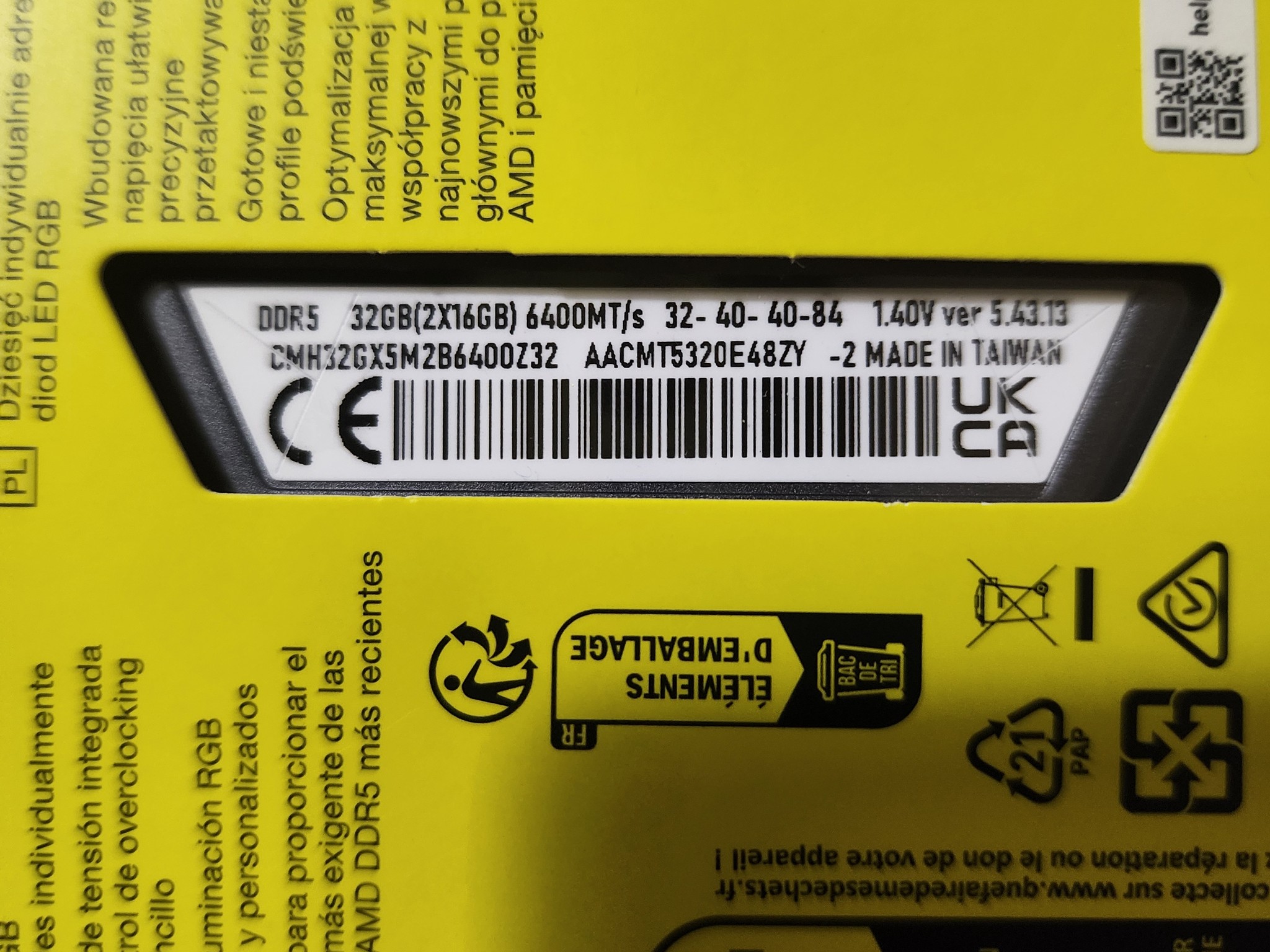 Corsair Vengeance RGB 32GB