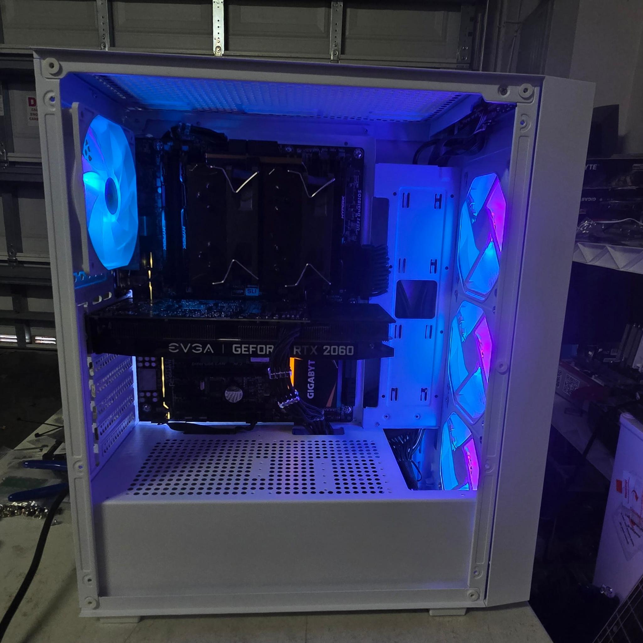 ⚪ White RTX 2060 PC – i7-5820K | 16GB DDR4 | 512GB NVMe | 1440p Capable