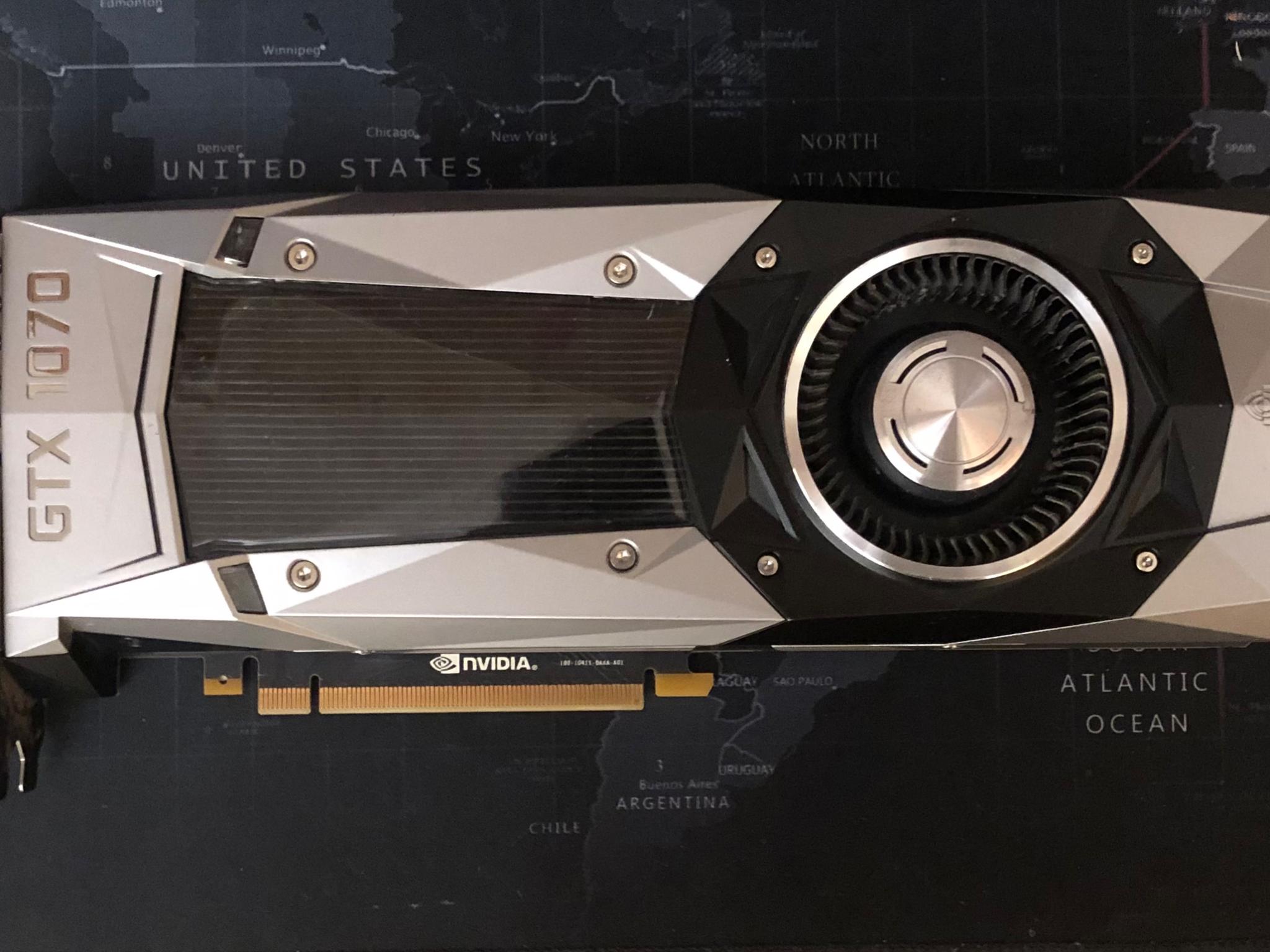 GeForce GTX 1070 8GB Founders Edition (FE) GPU