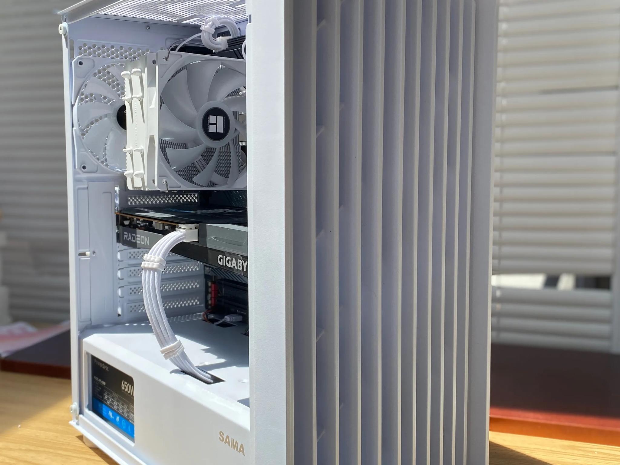 ⚪🔵DAYBREAK🔵⚪1080P Gaming and Streaming PC | AMD RX 6600, Intel Core i5, 16GB RAM, 512 NVME, 1TB SSD