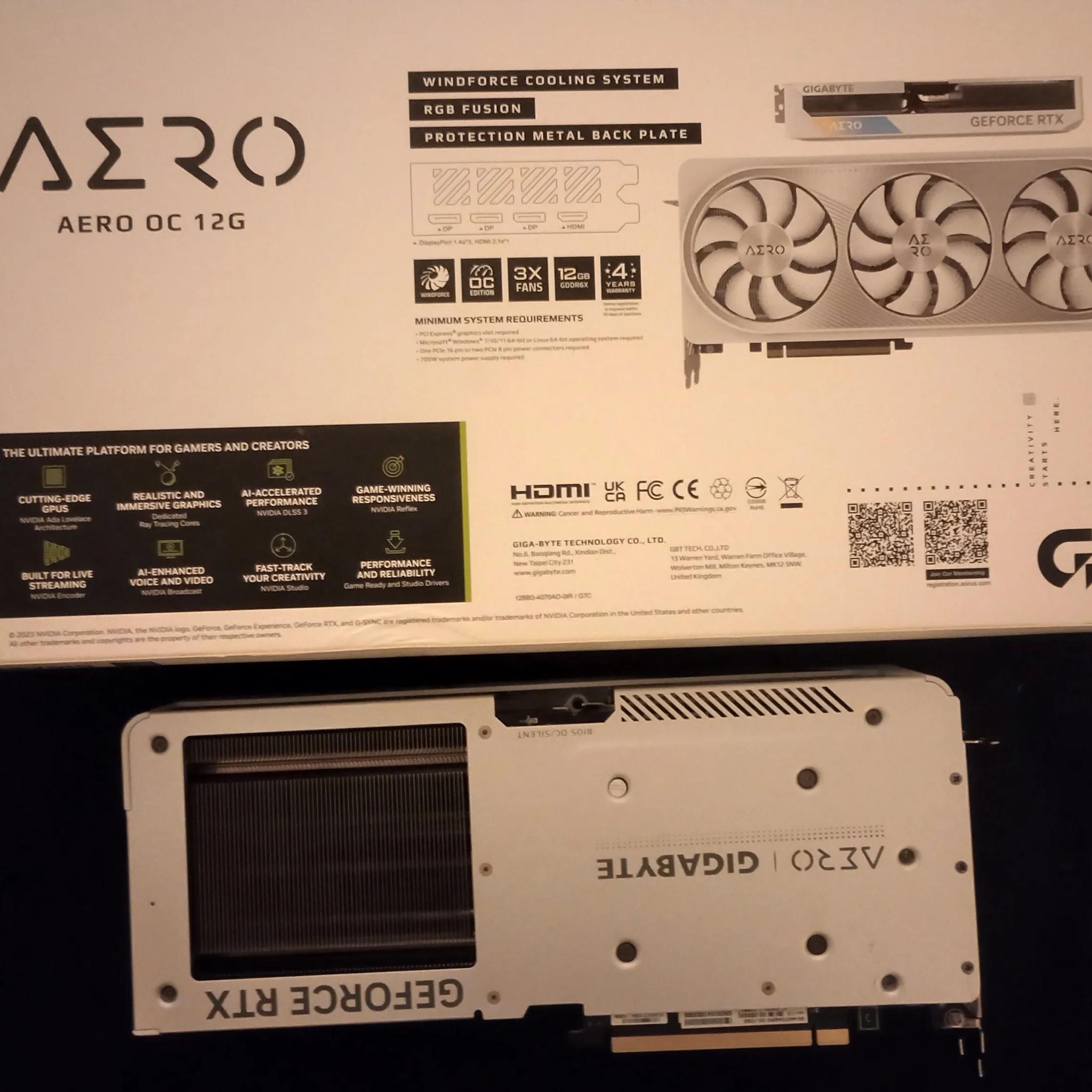 GeForce RTX 4070 Gigabyte Aero OC 12G