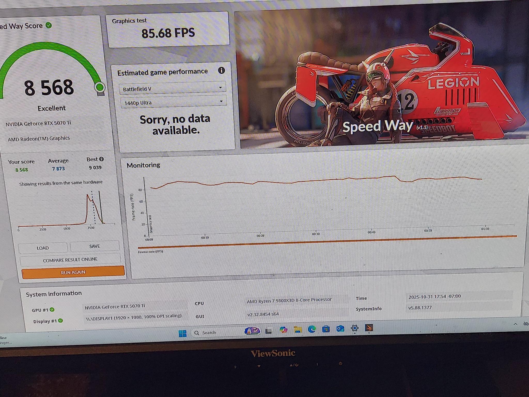 Asus Tuf 9800X3D/5070TI Gaming