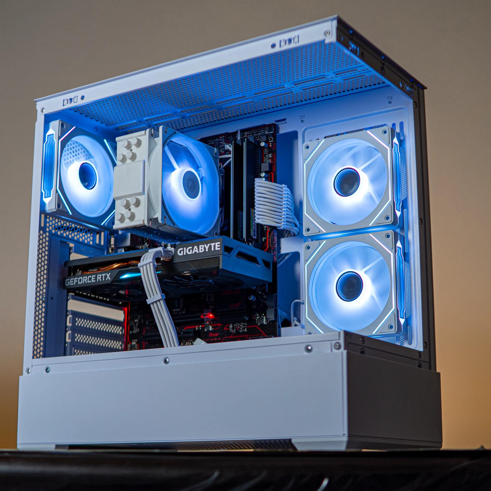 👾RTX 3060Ti + Ryzen 5 3600 White Gaming PC | Wifi + BT👾