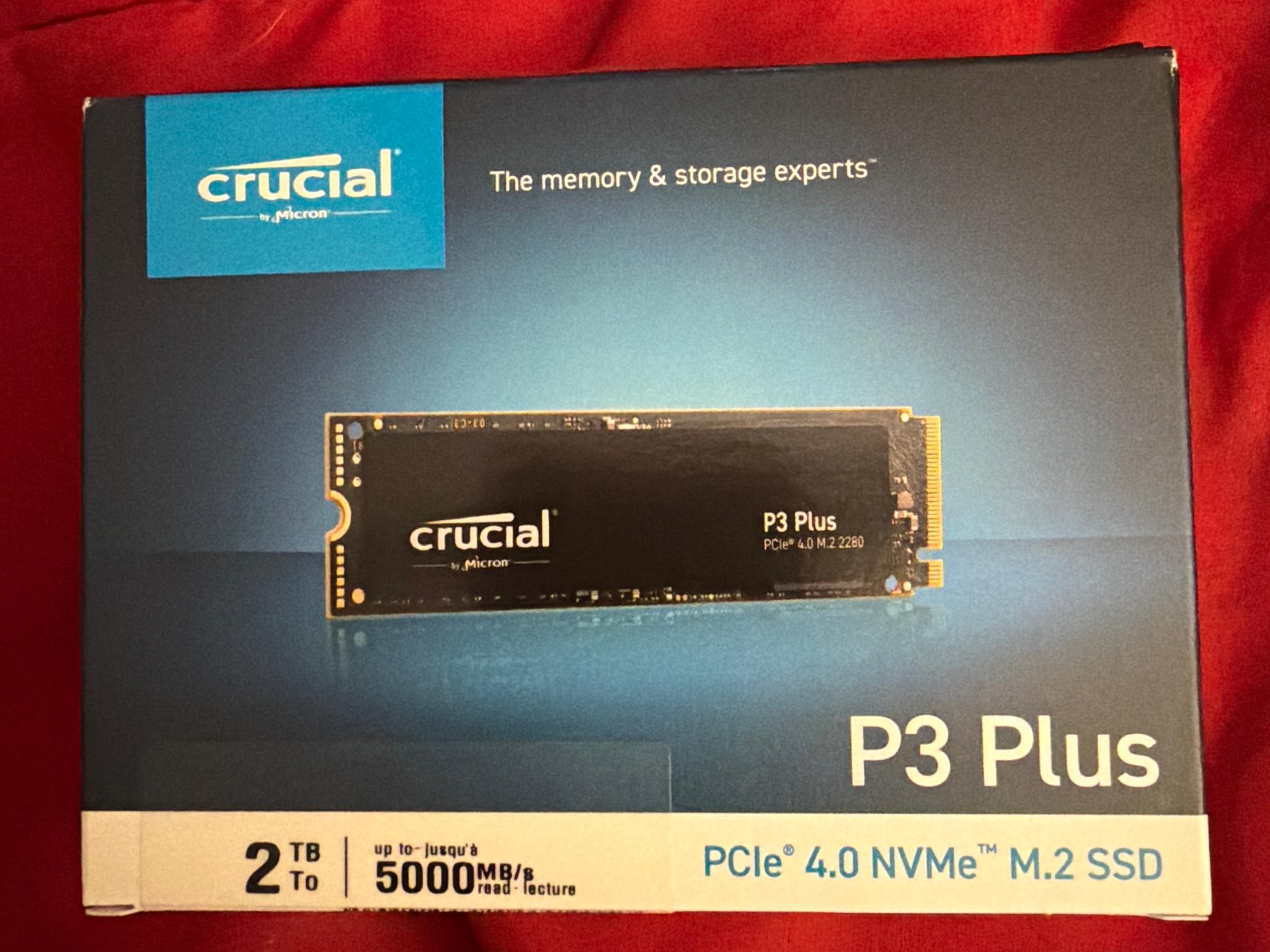 2TB Crucial P3 Plus Gen 4 SSD