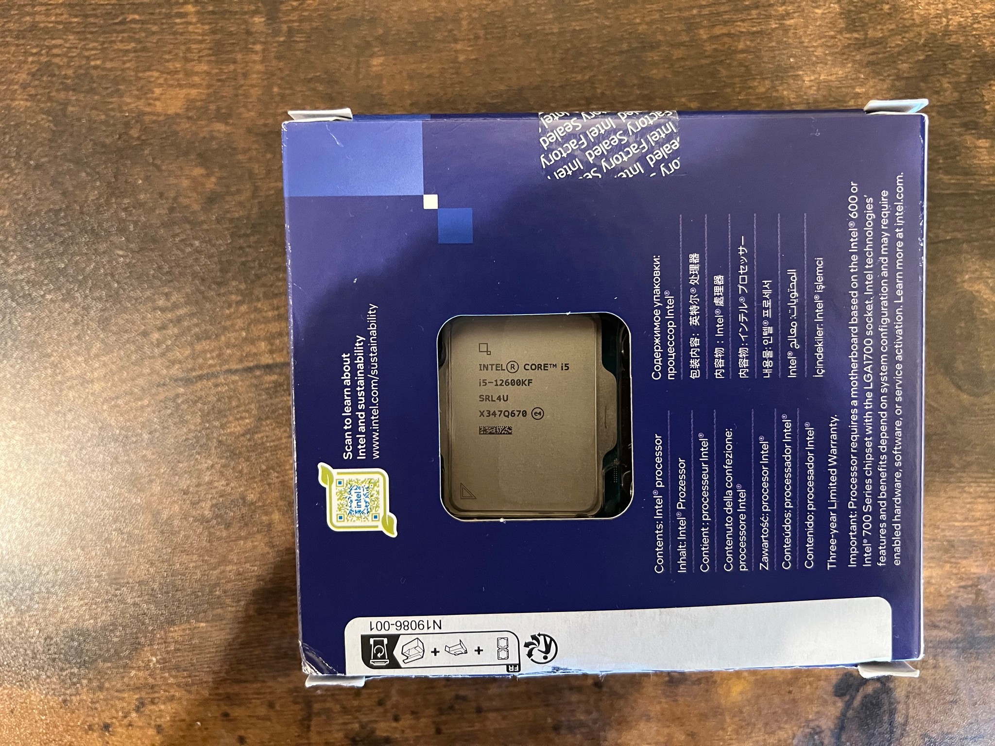 Intel Core i5-12600KF 10 Cores, 16 Threads CPU