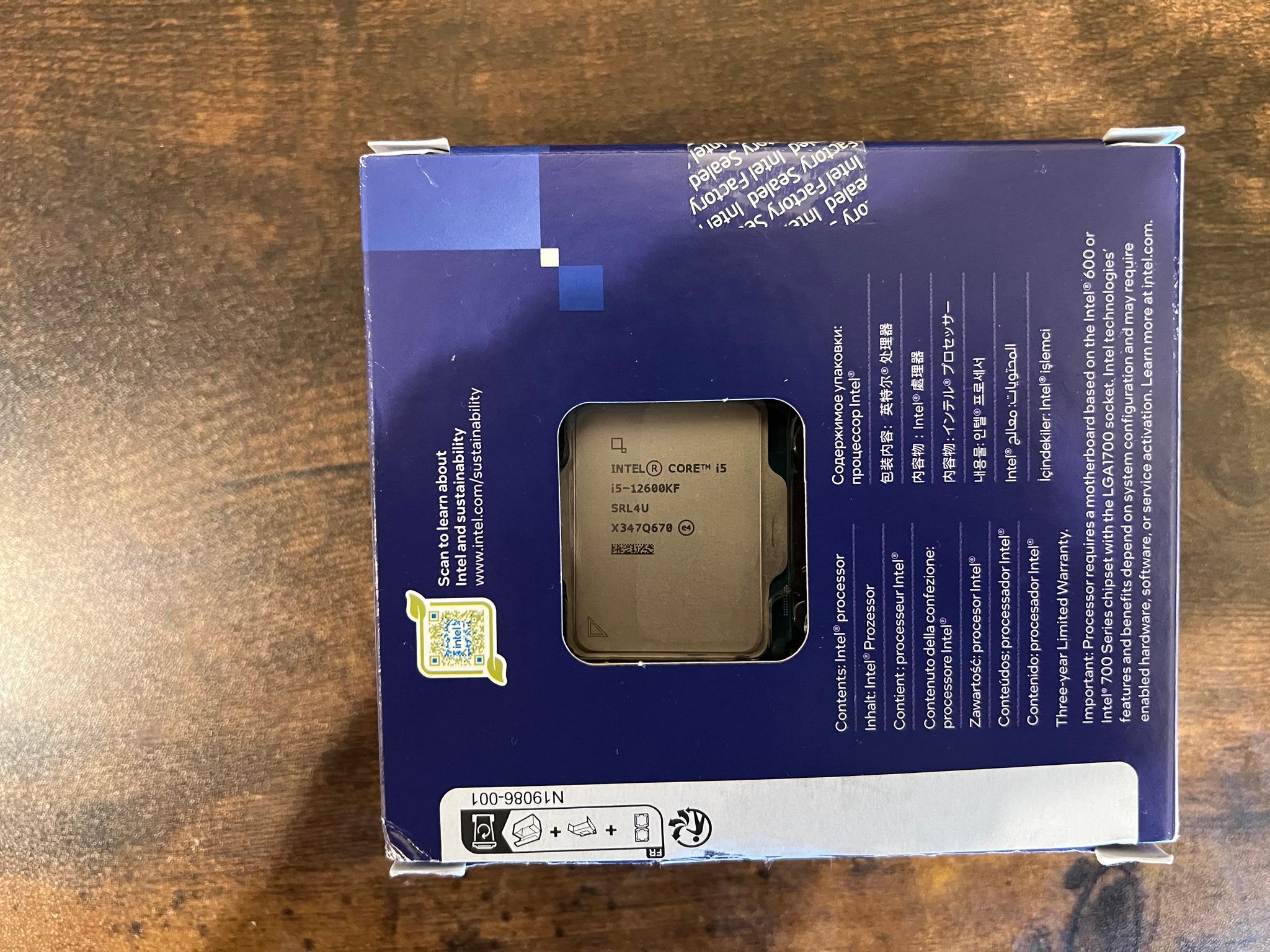 Intel Core i5-12600KF 10 Cores, 16 Threads CPU