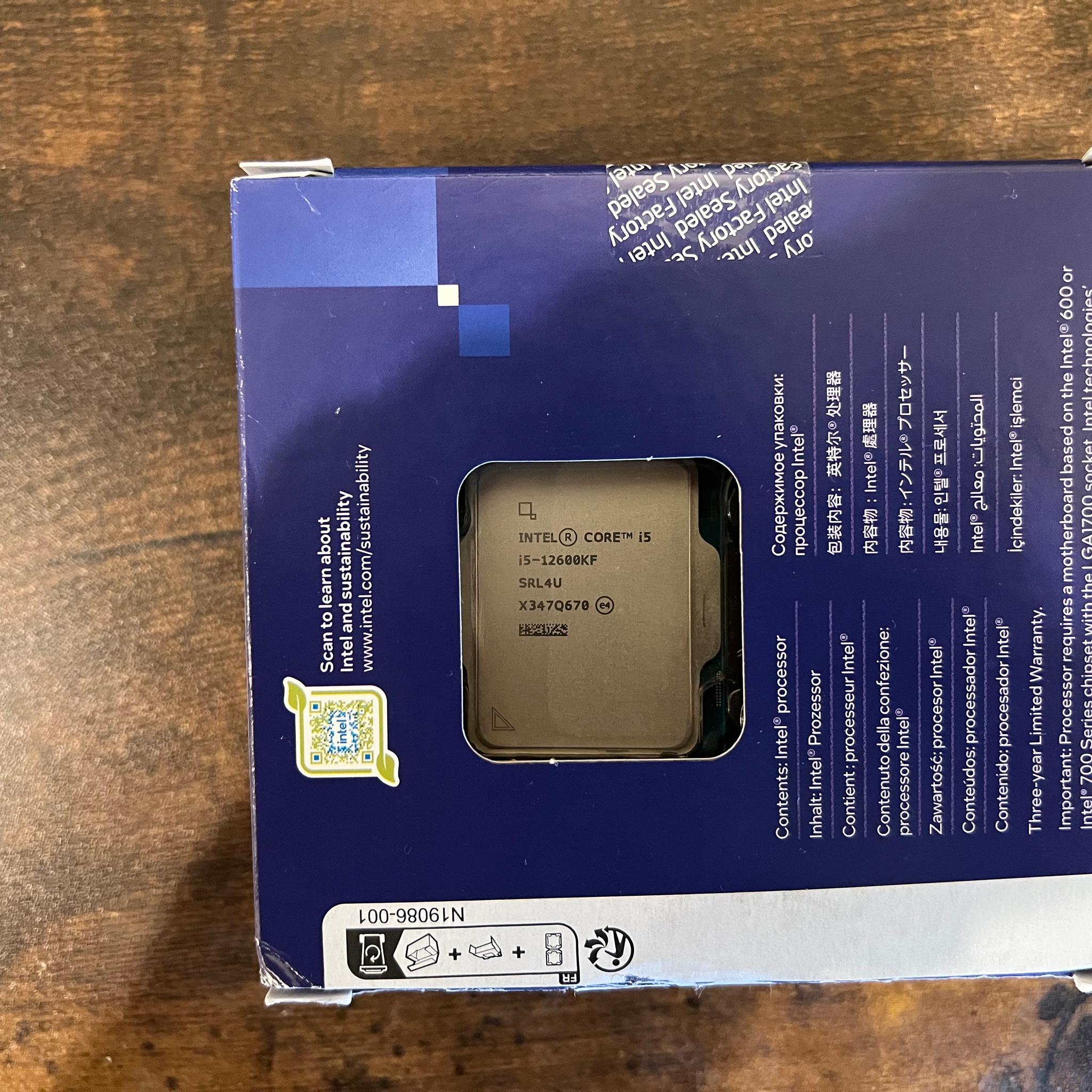 Intel Core i5-12600KF 10 Cores, 16 Threads CPU