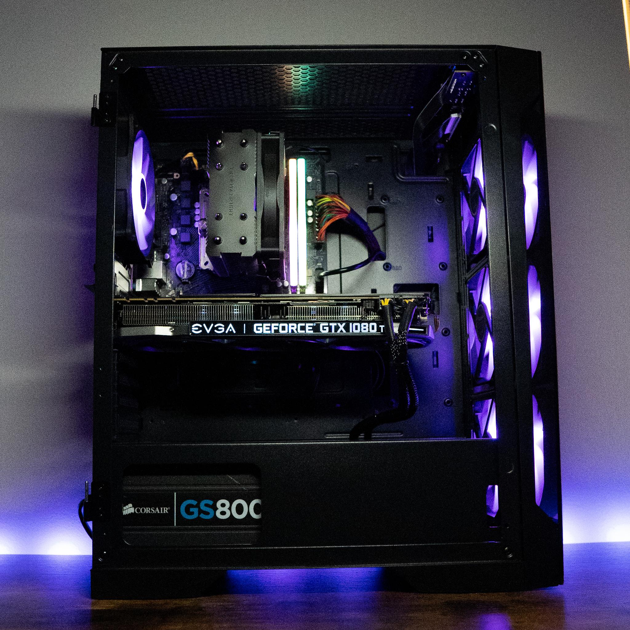 🌃🍬 | EVGA GTX 1080Ti 11GB | RYZEN 5 5600 | 16GB DDR4 RAM | 2TB | Night Candy