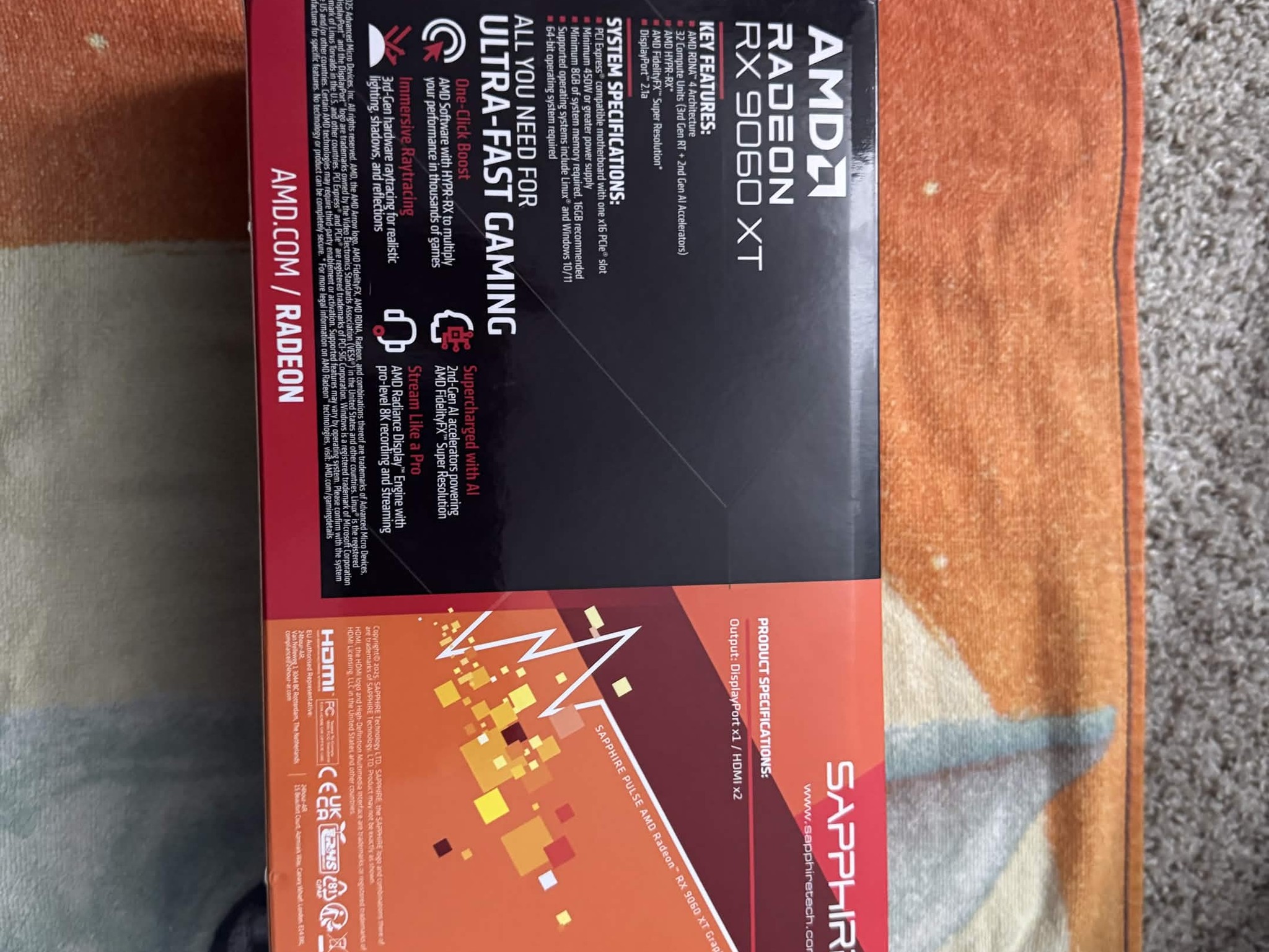 Sapphire Pulse AMD Radeon Rx 9060xt OC 16GB