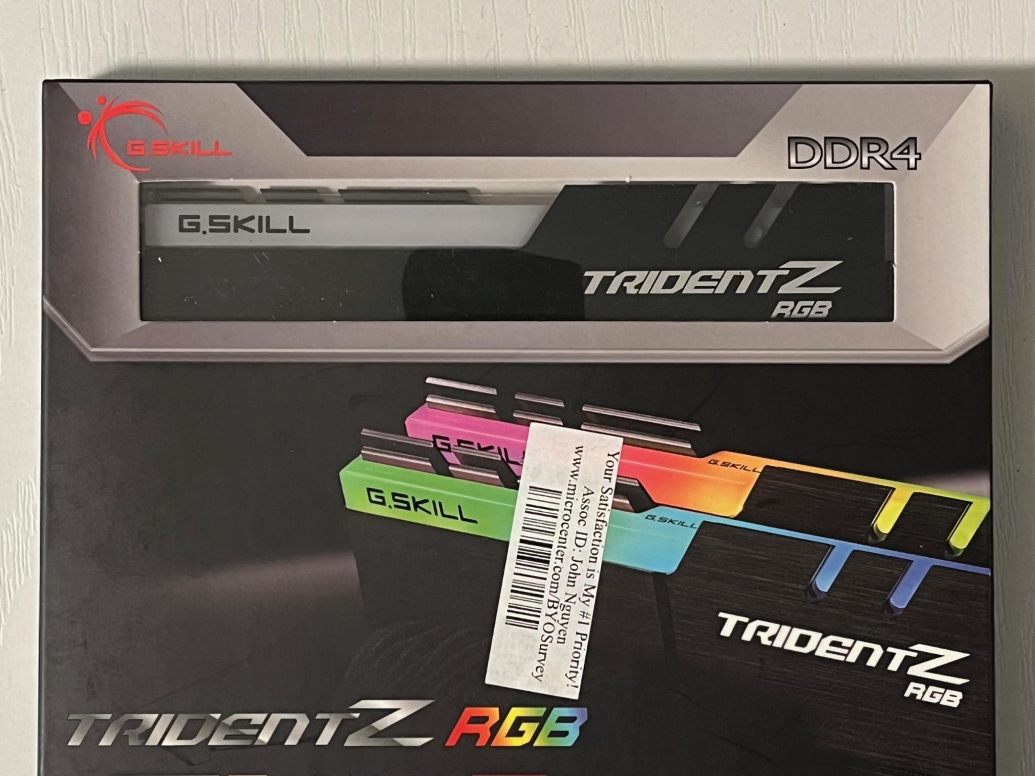G.SKILL Trident Z RGB Series (Intel XMP) DDR4 RAM 16GB (2x8GB)