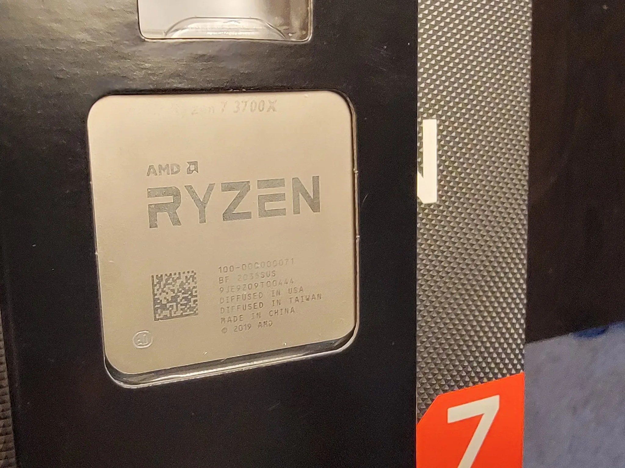 Lightly used, amd ryzen 7 3700x with stock cooler