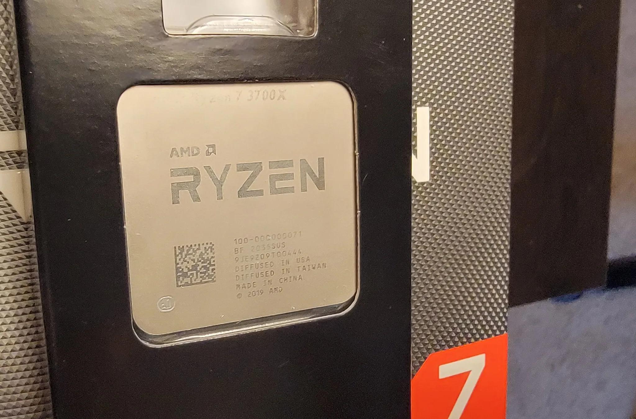Lightly used, amd ryzen 7 3700x with stock cooler