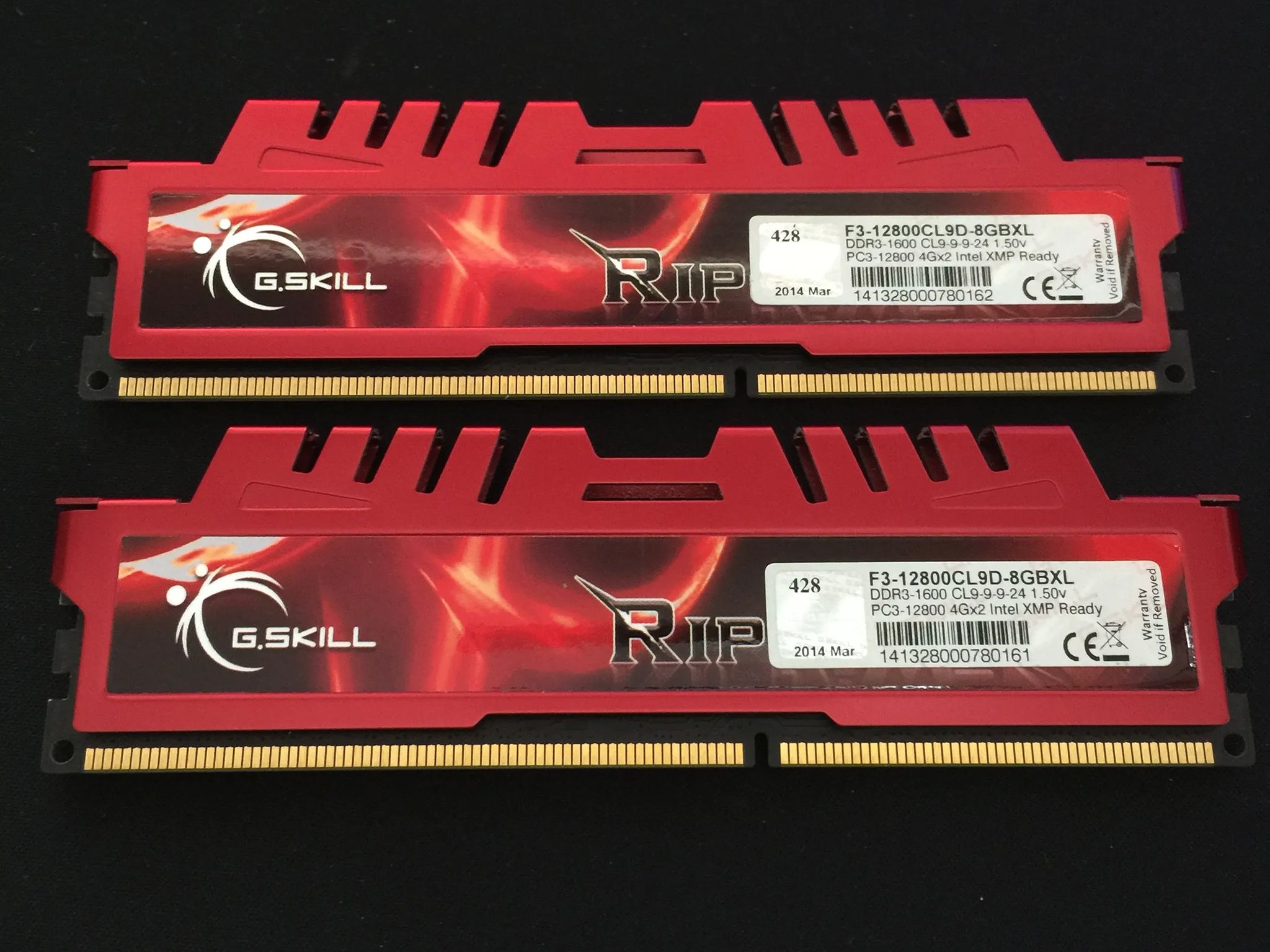 24GB DDR3 Ram Set!  G.Skill RipjawsX 8GB (2x4GB) RAM, and Kingston HyperX 16GB (2x8GB) RAM