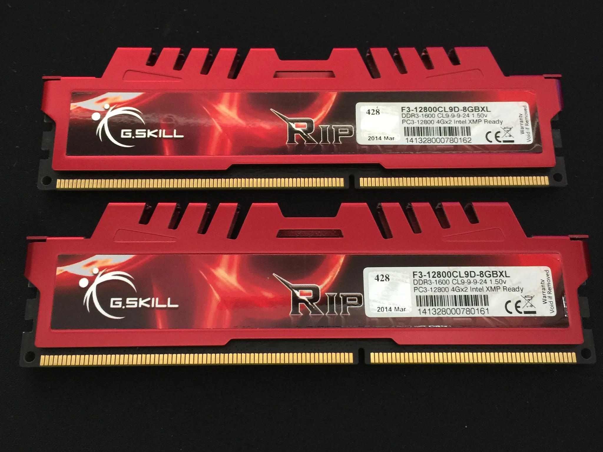 24GB DDR3 Ram Set!  G.Skill RipjawsX 8GB (2x4GB) RAM, and Kingston HyperX 16GB (2x8GB) RAM