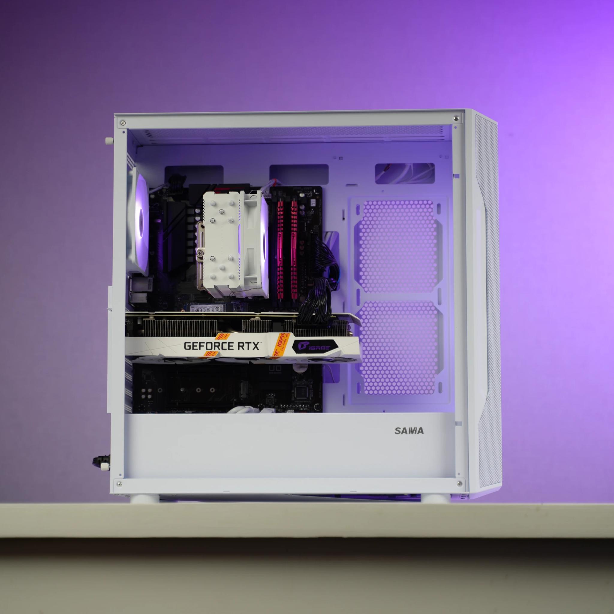 “LXFORM” RTX 3060 Ti Ryzen 5 3500X 16GB 2.3TB Windows 11 Workstation Gaming PC Powerhouse