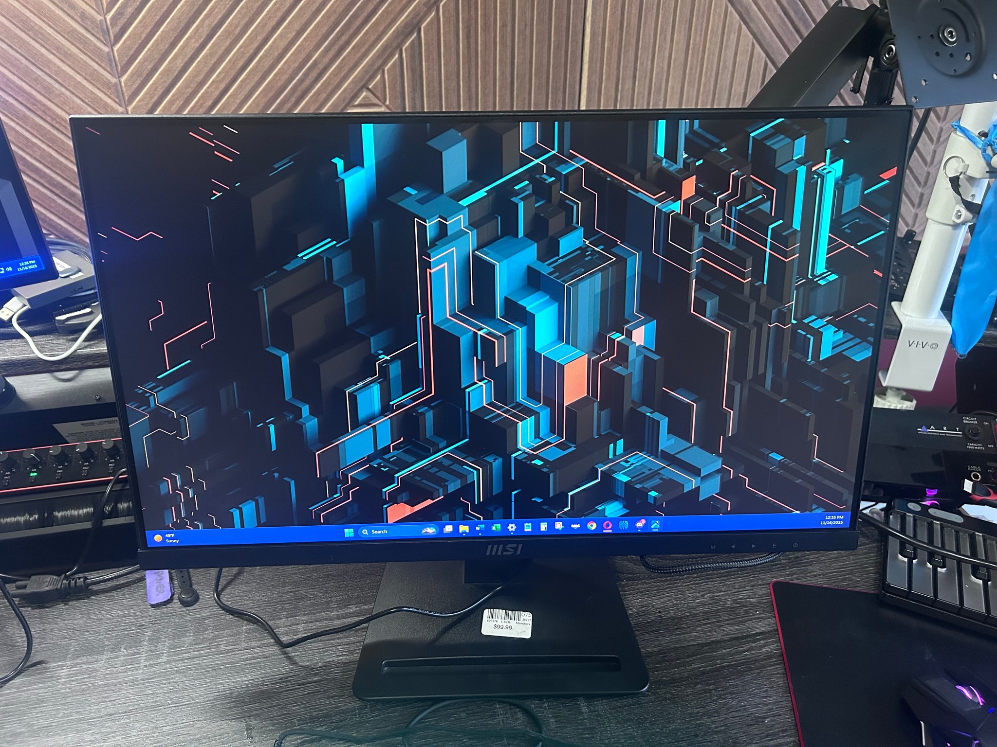 MSI 24” Full HD (1920 x 1080) 100Hz LED Monitor (PRO MP243X)