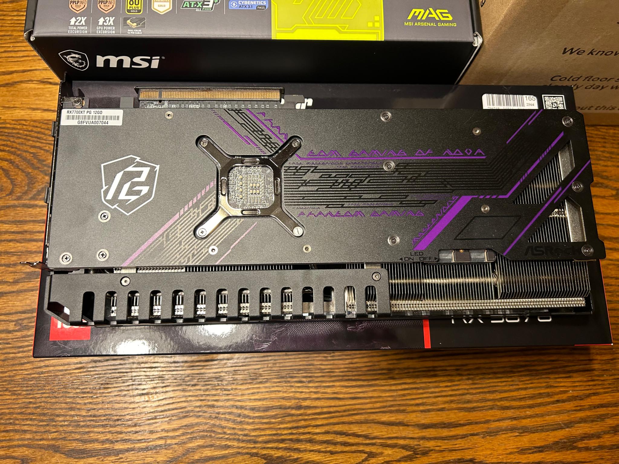 AMD Radeon 7700XT GPU Graphics Card