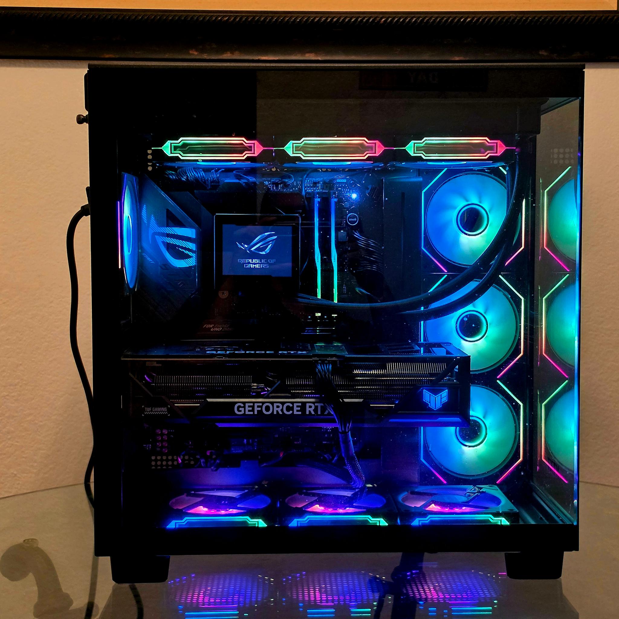 Custom Gaming PC - RTX 4080 | Intel i9-13900KS (6.0GHz) | 32GB DDR5 | 2TB SSD | NZXT H9 Flow