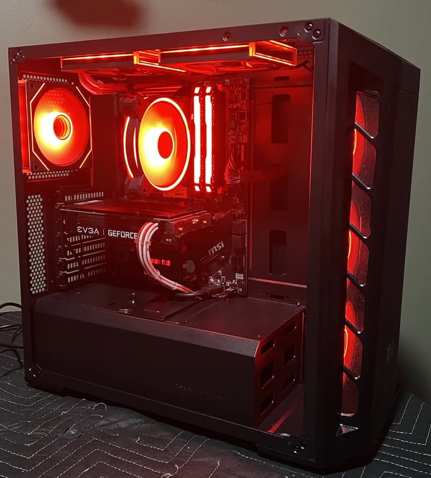 RGB AMD 3700X GeFORCE RTX 12gb 3060 1080/1440p Gaming PC.