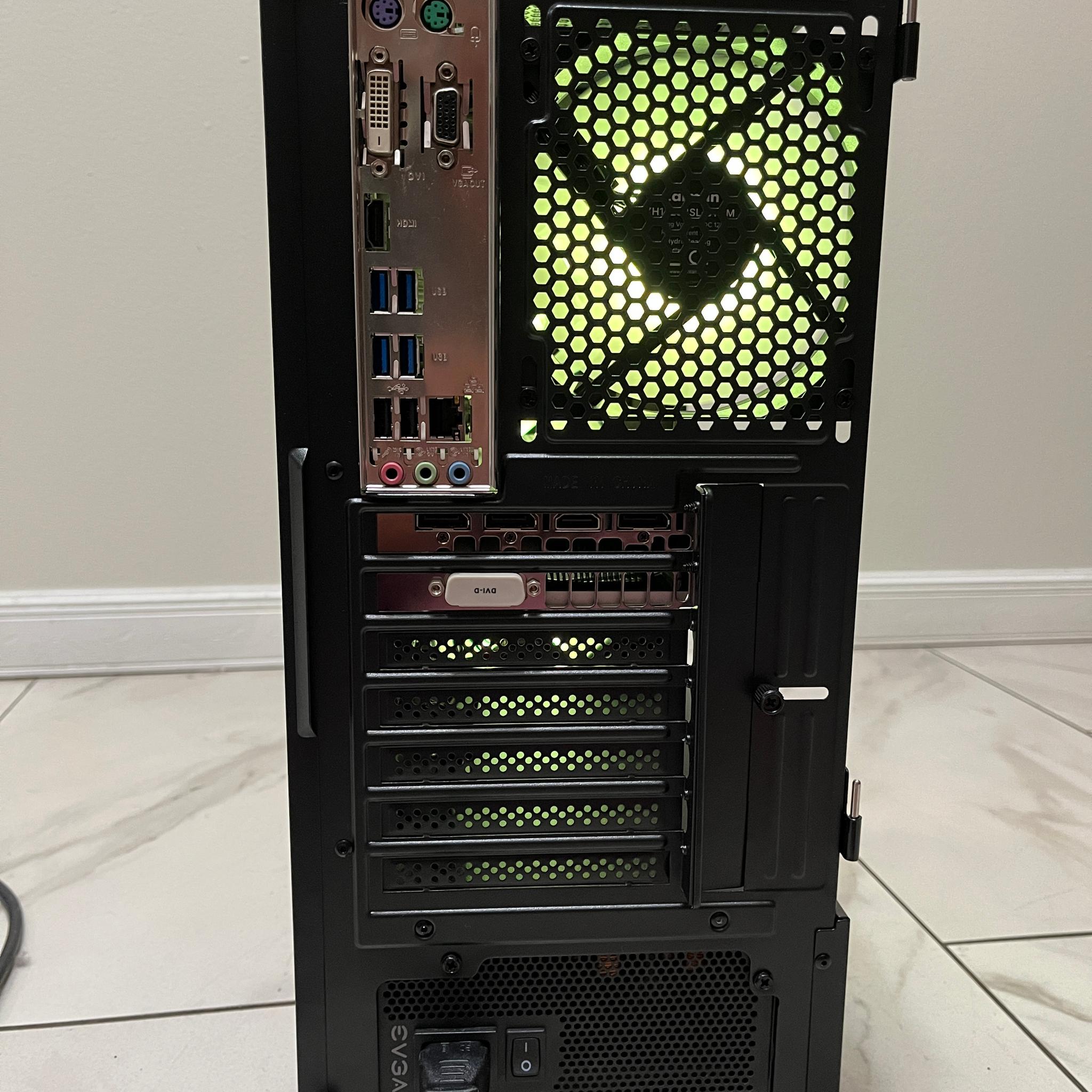 NVIDIA GTX 1080, Intel i7-4790, 16GB RAM, 1.2TB Storage, RGB Gaming PC w/ Wi-Fi & BT