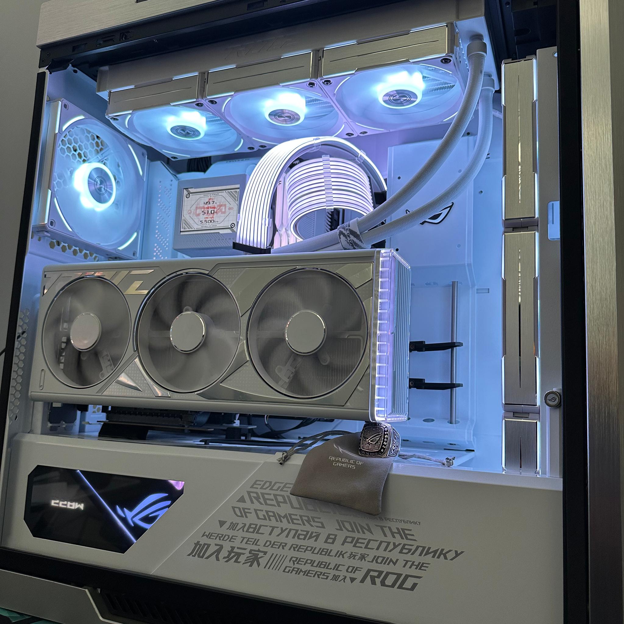 EXTREME WHITE ASUS ROG GAMING PC!! RTX 4090 i9 13900k, 3TB SSD TOP OF THE LINE