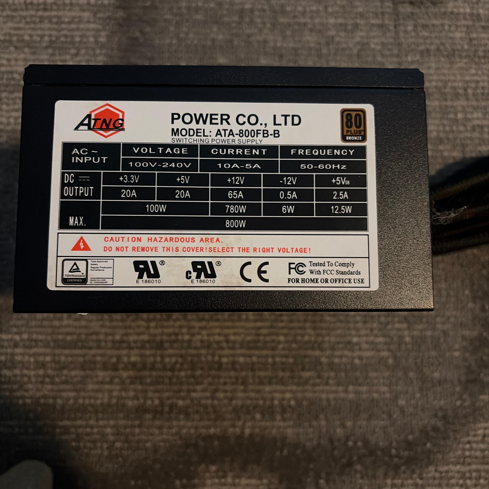 ATNG ATA-800FB-B 80+ BRONZE