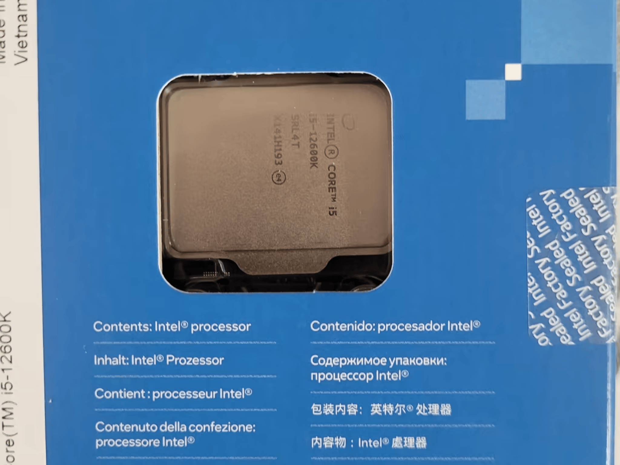 Factory Sealed! Intel i5-12600K 
