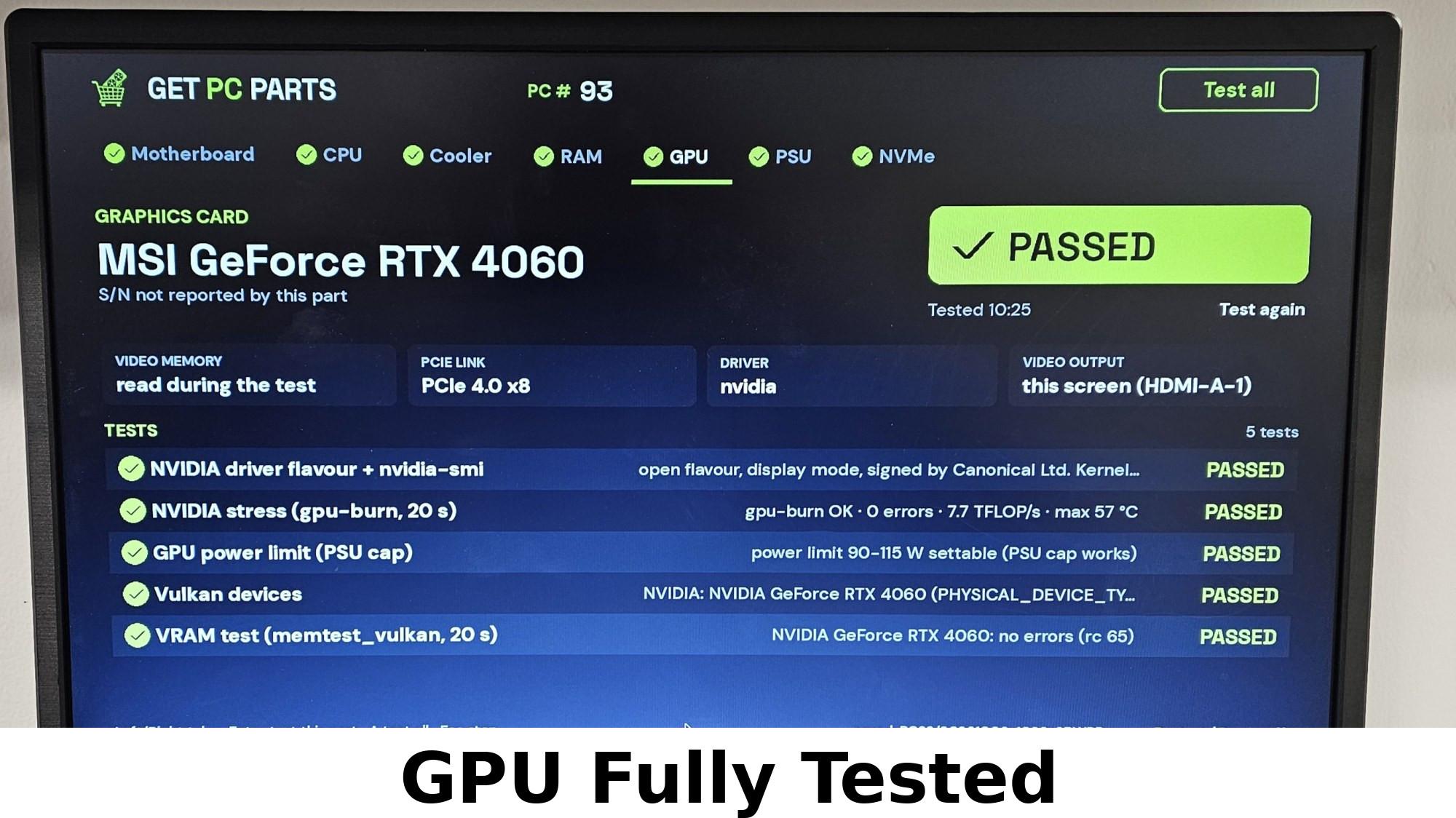 RTX 4060 MSI Ventus 2X Black OC 8GB