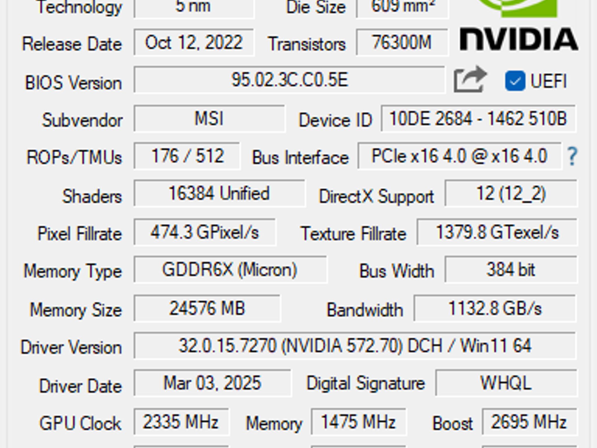 MSI 4090 Gaming X Slim 24GB