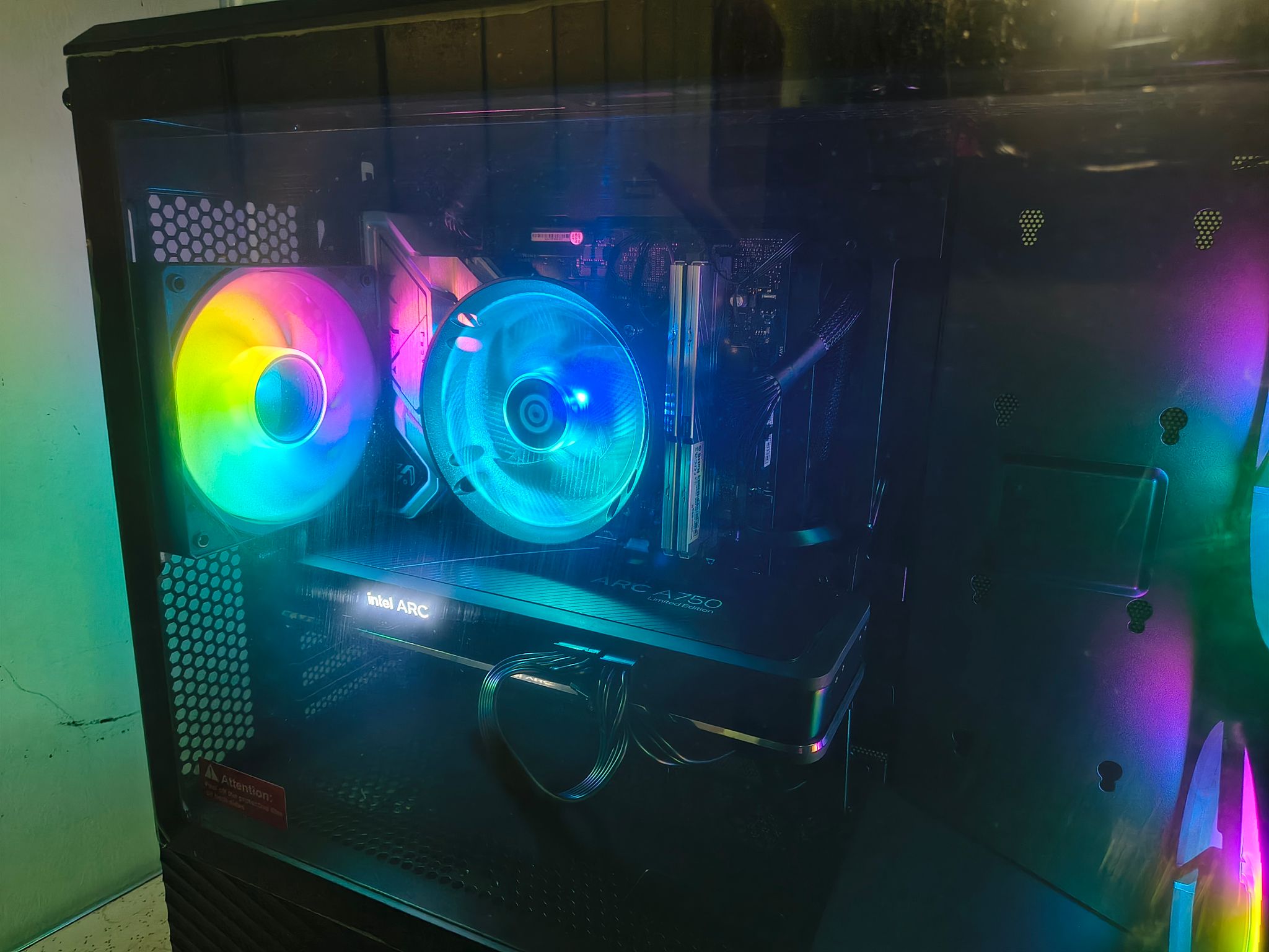 Custom Lian Li Streaming PC - I5-12400, Arc A750 8gb, 64GB DDR4, 1.25TB Storage