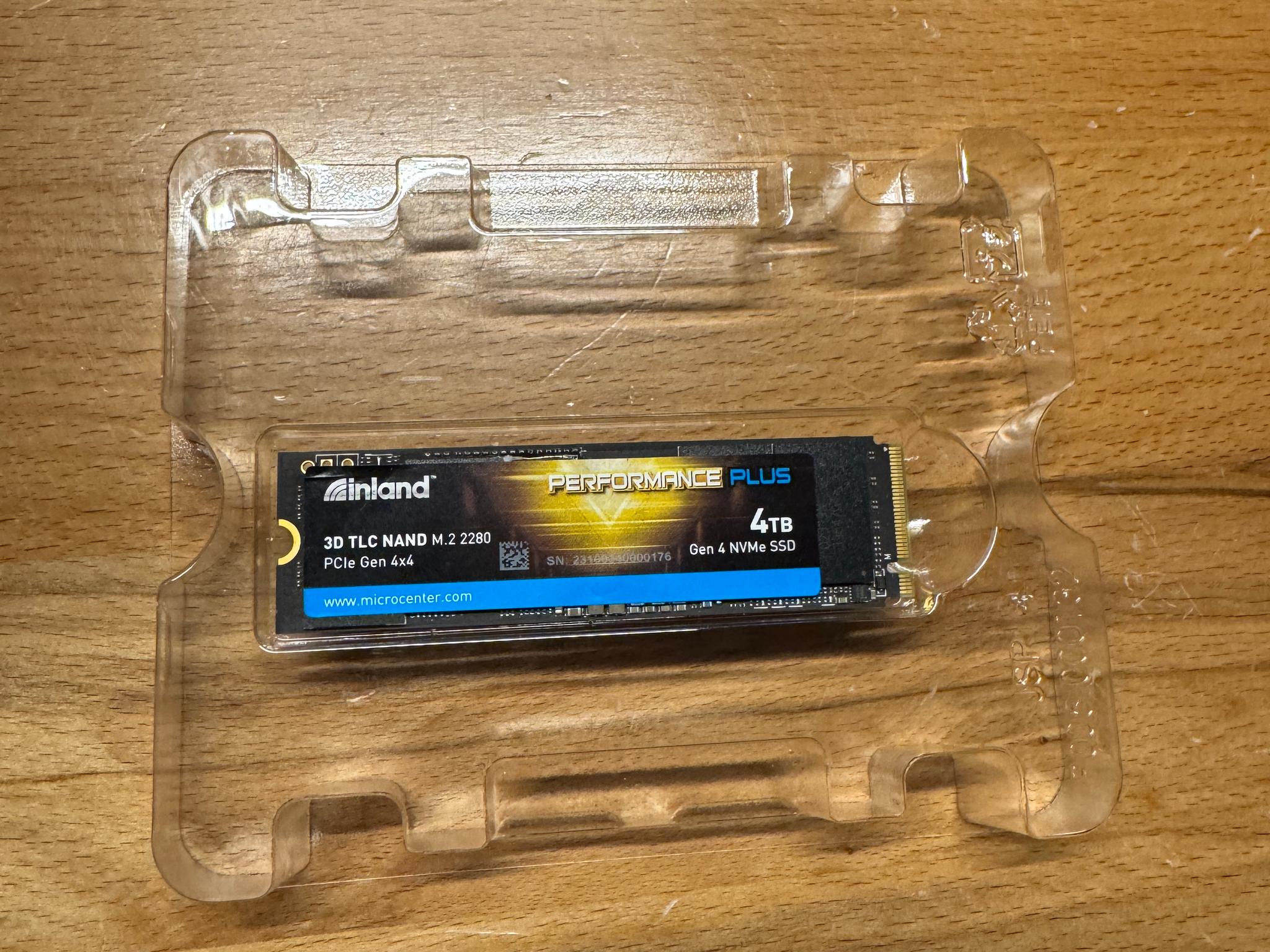 4TB Inland Performance Plus Gen4 SSD