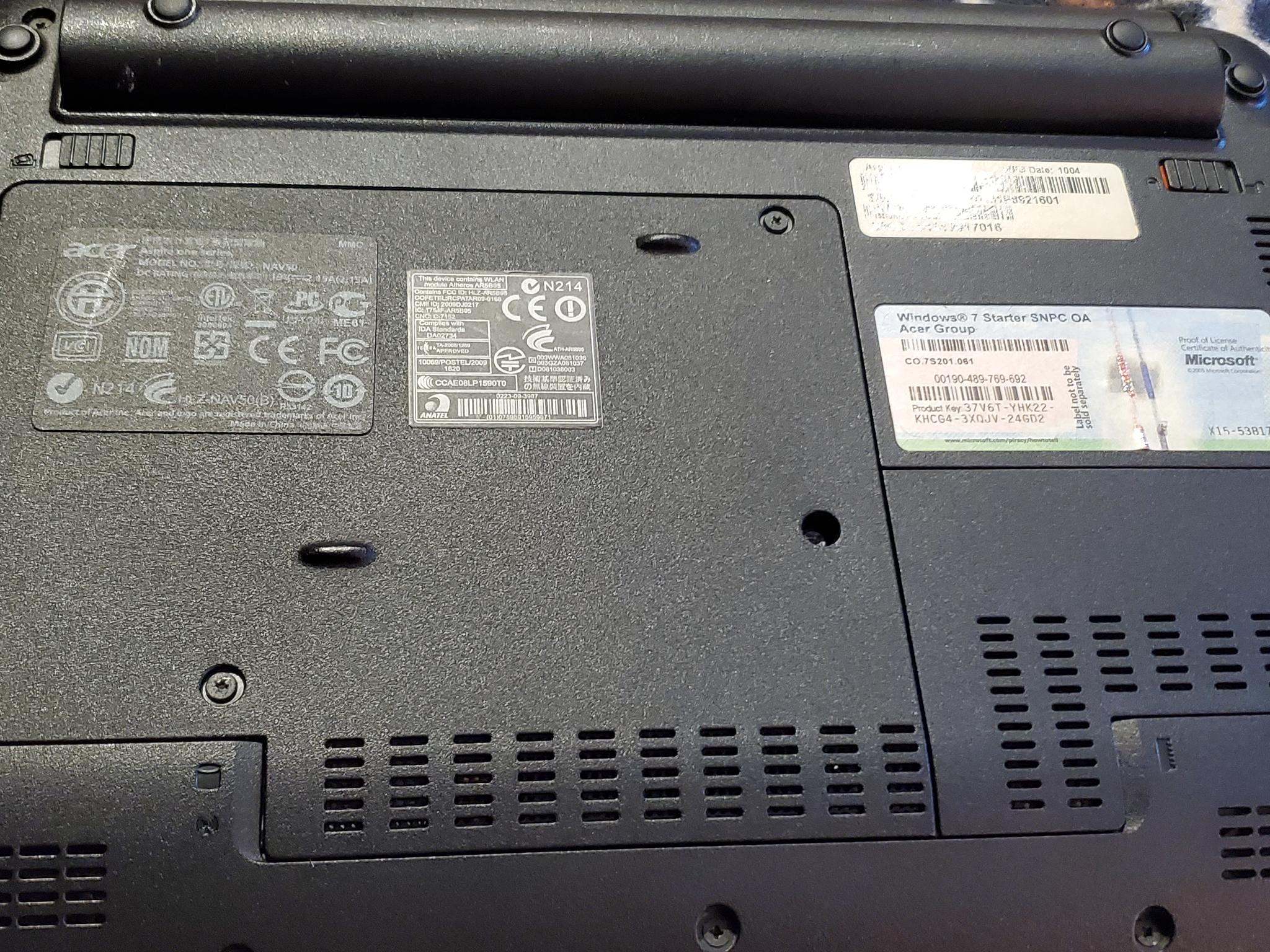 Acer Aspire One NAV50