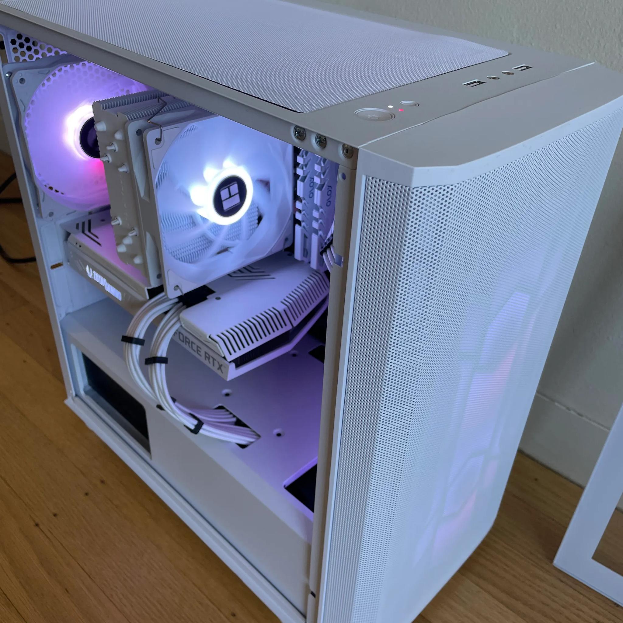 CUSTOM GAMING WHITE PC!! RTX 3070