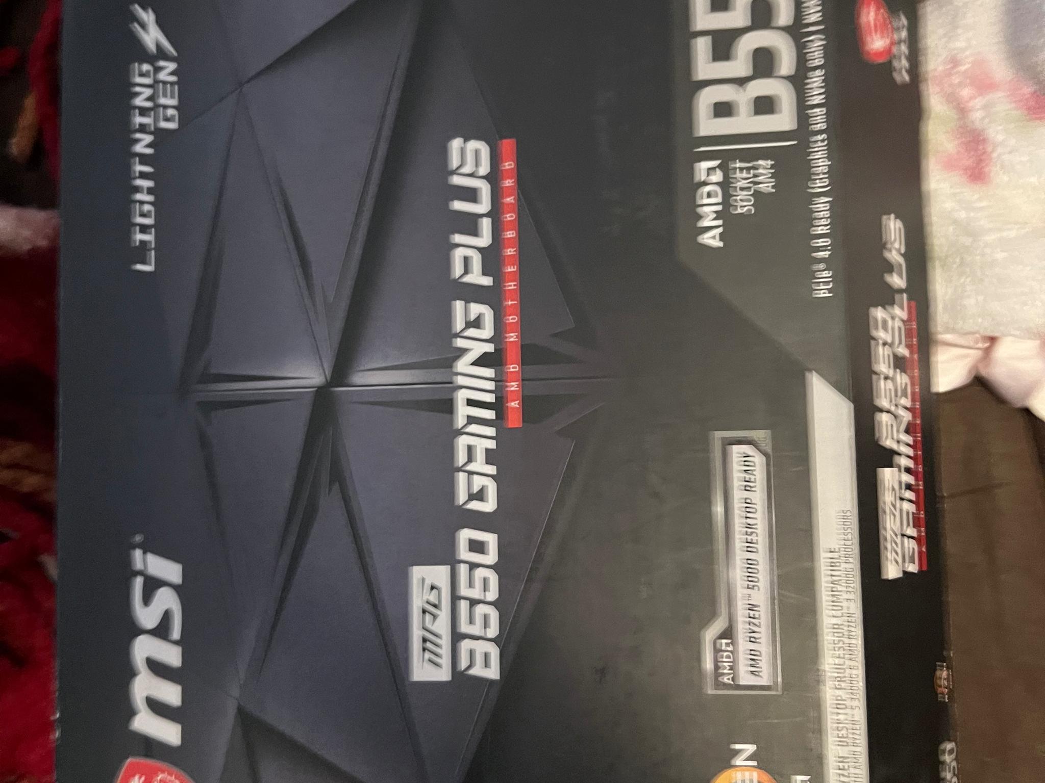 Perfect condition MSI B550 Gaming Plus motherboard
