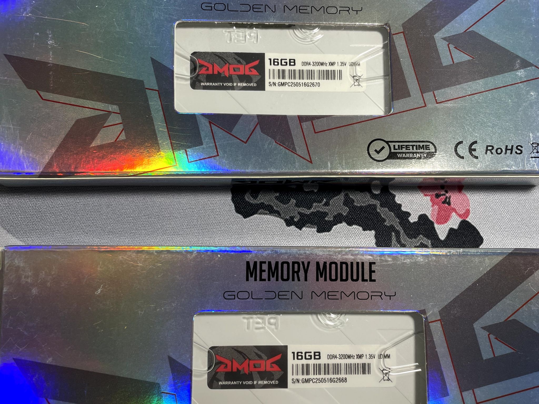 GMOG (Golden Memory of Gamer) White DDR4 32GB (2 x 16GB) 2666MHz