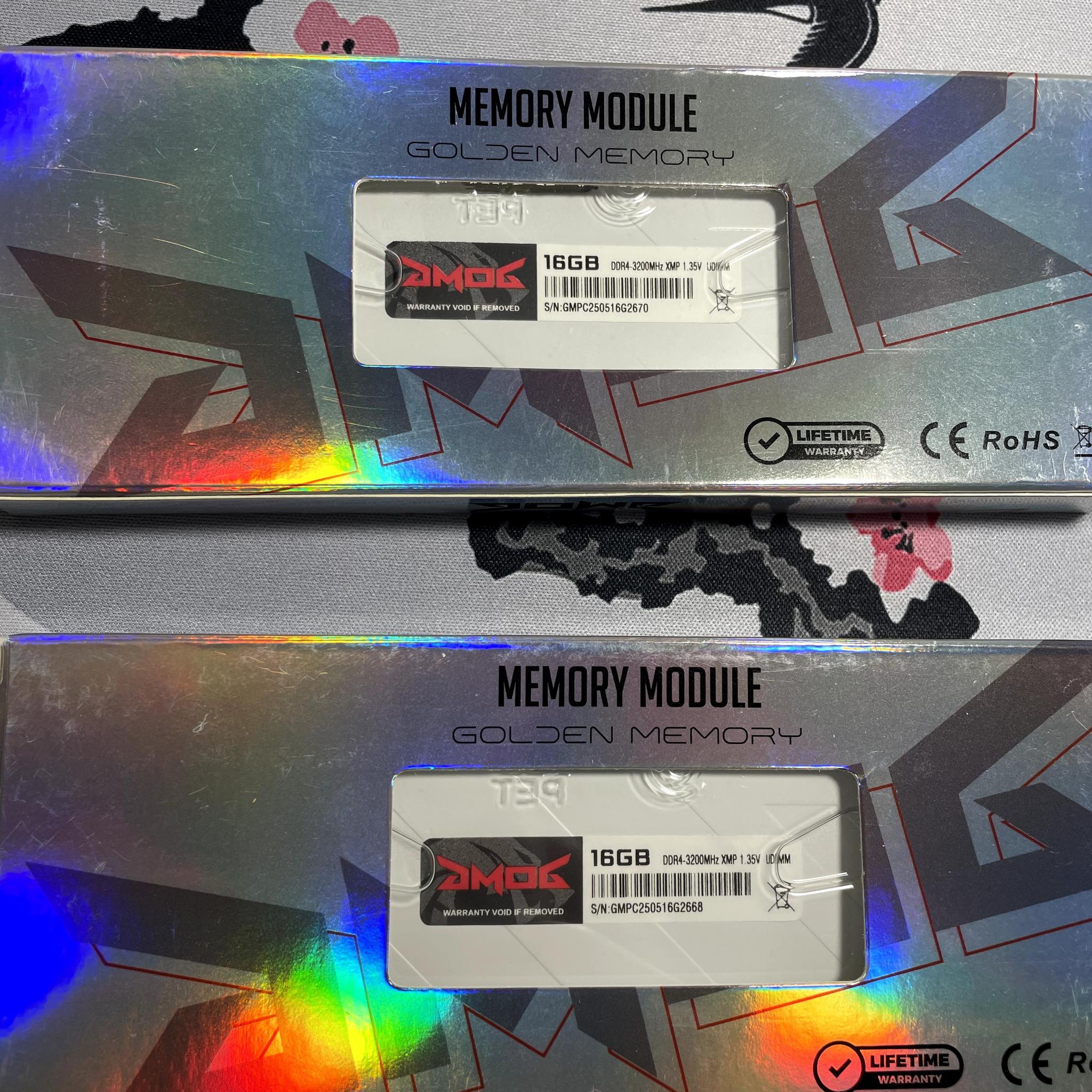 GMOG (Golden Memory of Gamer) White DDR4 32GB (2 x 16GB) 2666MHz