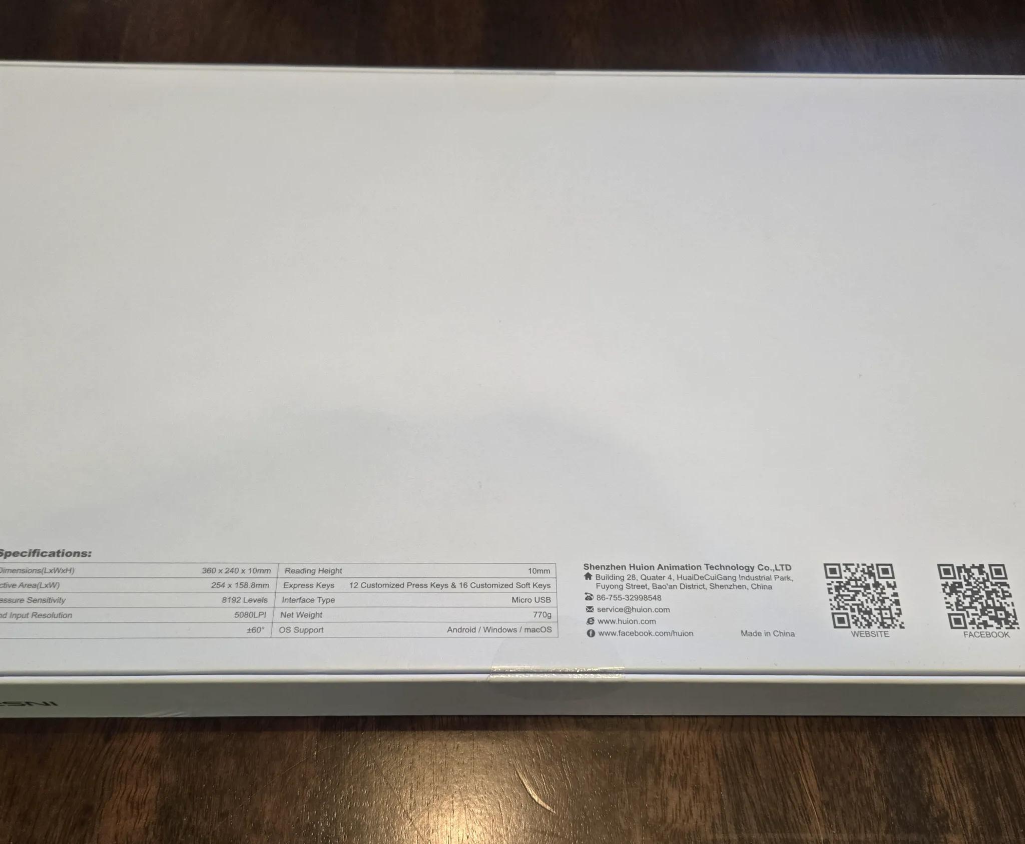 HUION Inspiroy H1060P Graphics Drawing Tablet