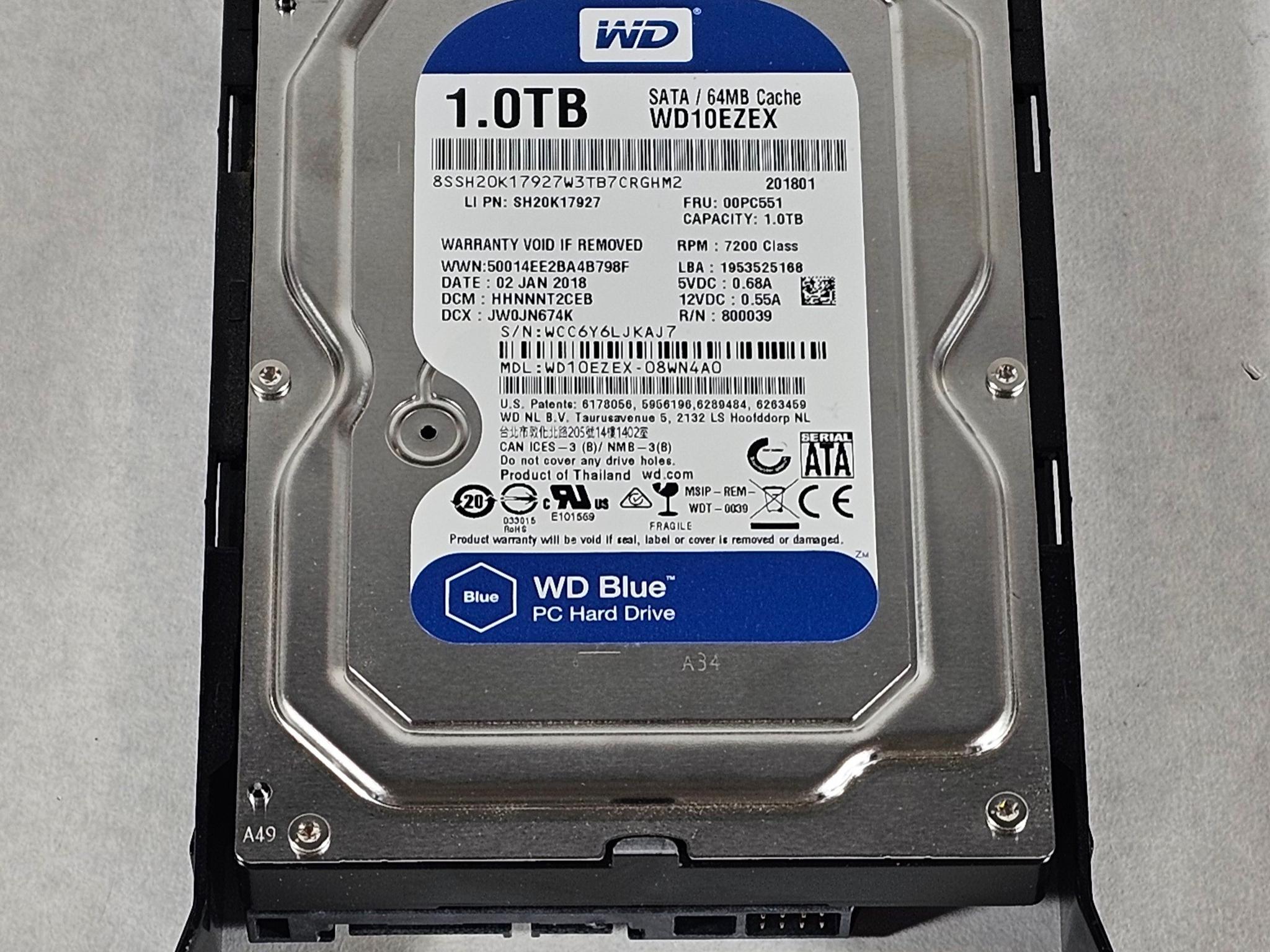 1TB 3.5" Hard Drive WD BLUE