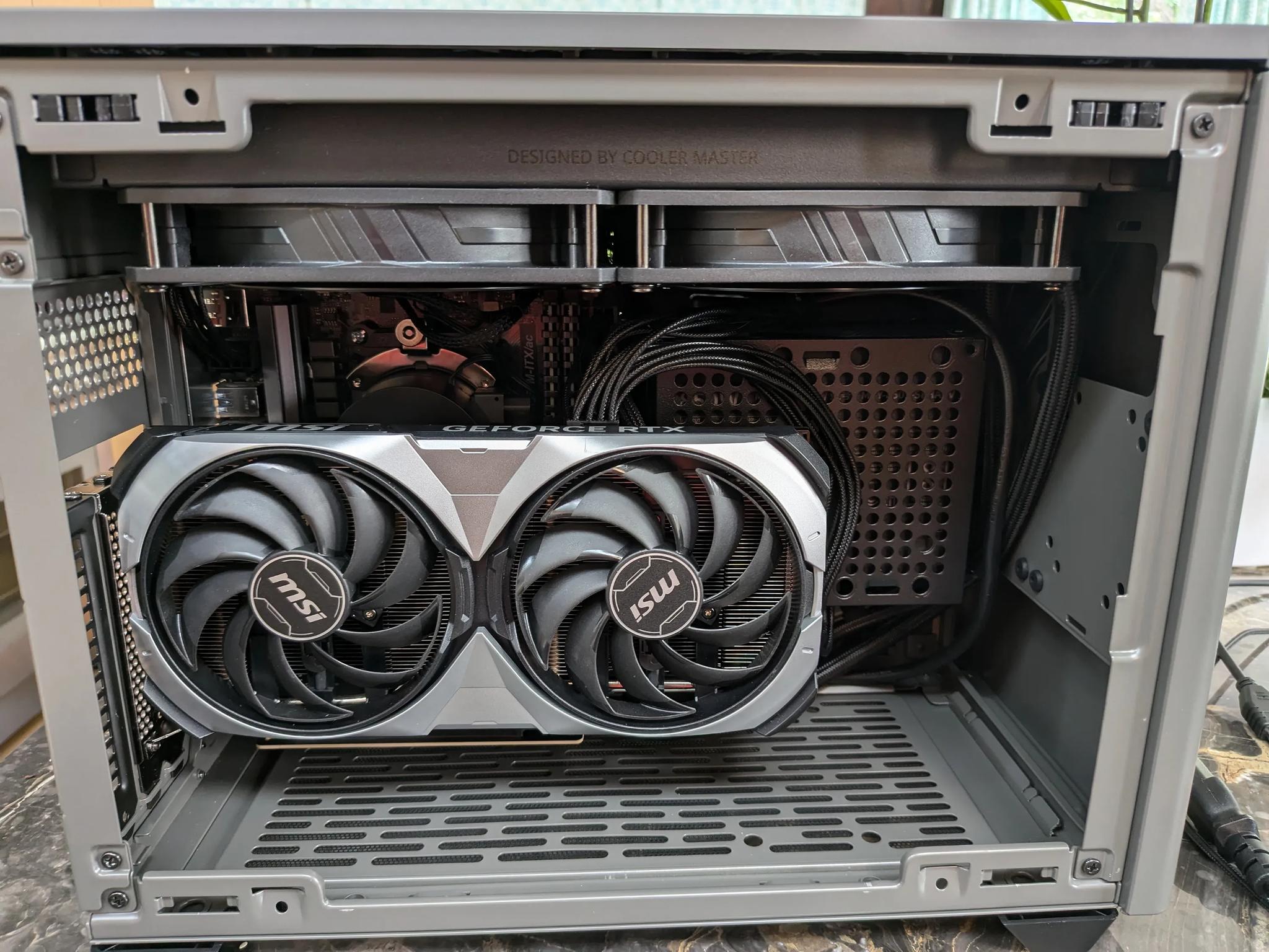 Gaming Desktop PC NR200P AMD Ryzen 5700X3D RTX 4070 32GB RAM 2TB SSD