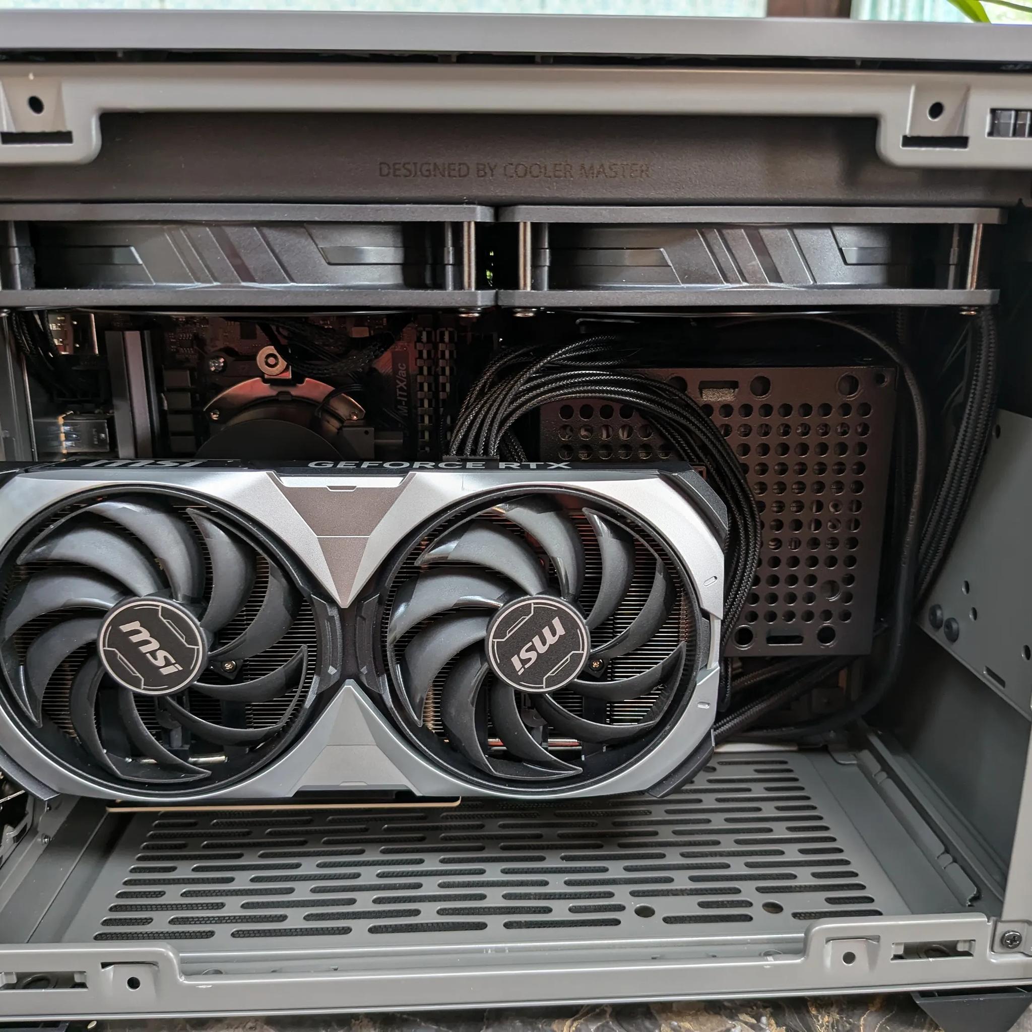 Gaming Desktop PC NR200P AMD Ryzen 5700X3D RTX 4070 32GB RAM 2TB SSD