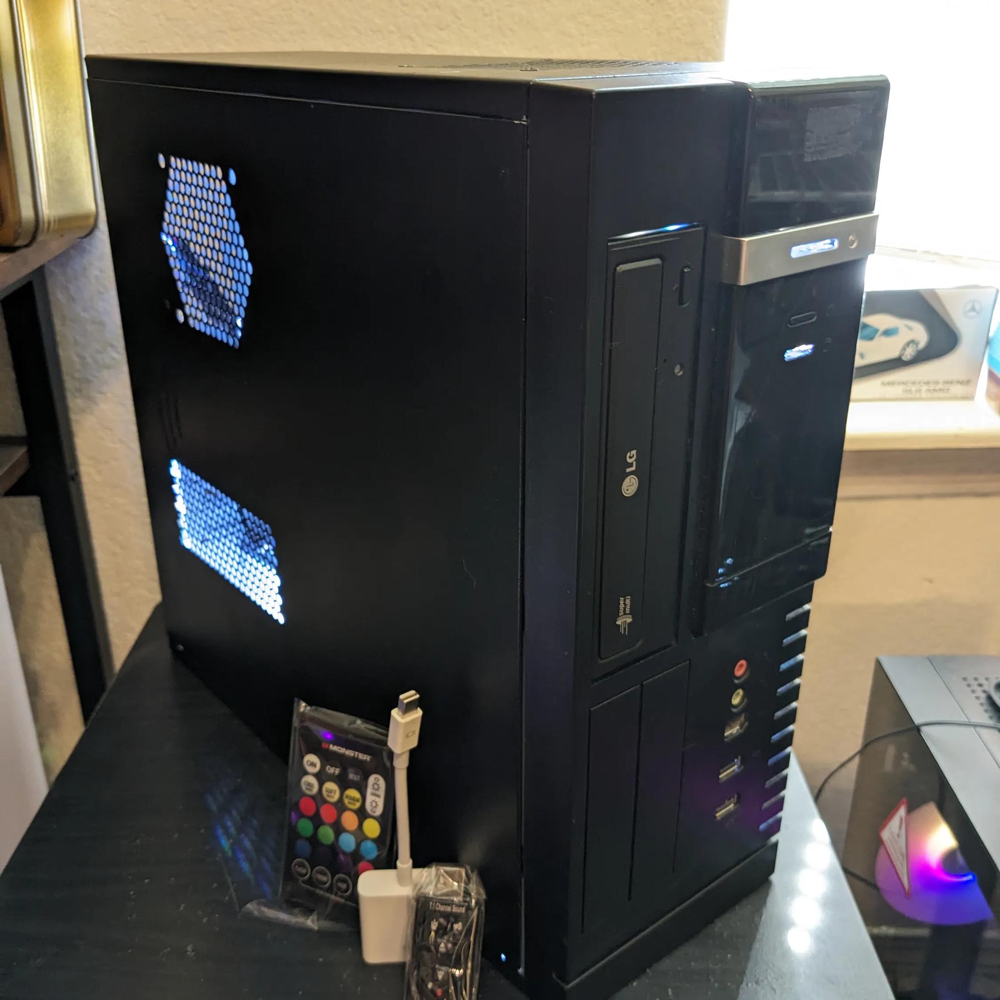 FREE SHIP||"Sonderangebote"|| i5-750, RX 550 4GB, 480GB SSD, 16GB RAM, Win10, WiFi, RGB (READ DESC!)